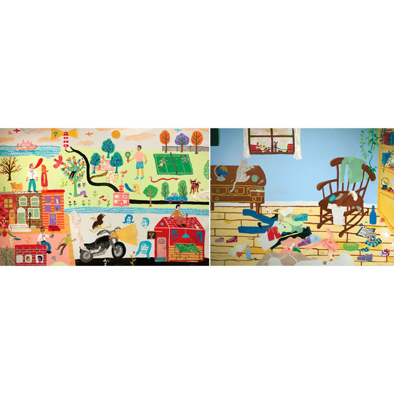 "Dan the Man" & "Clothes Pile" by Keith Greiman