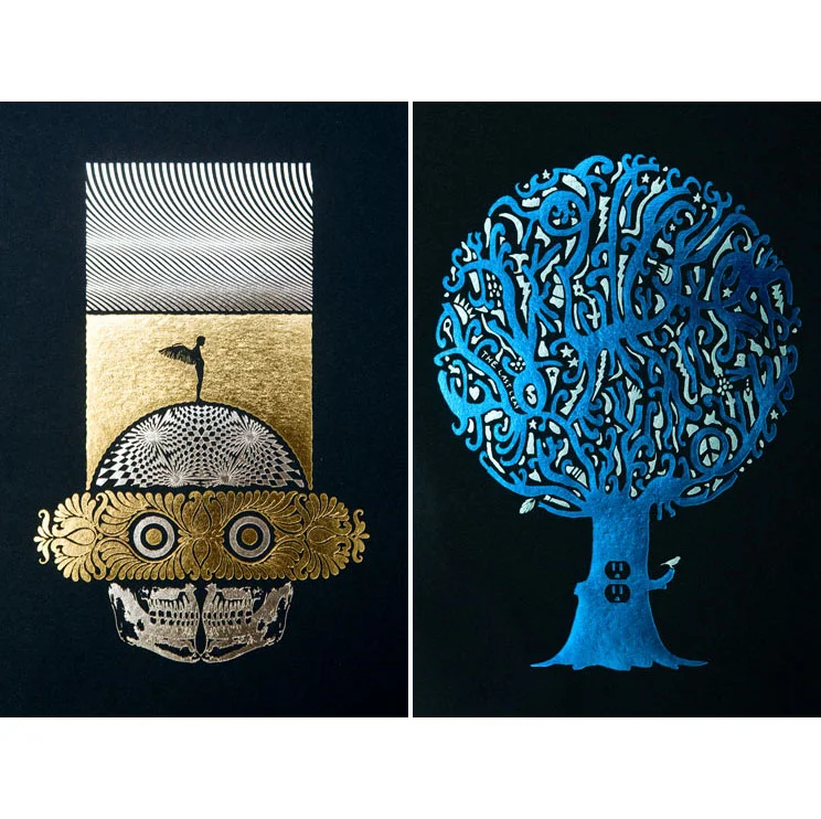 "Vade Retro Satana" by Aesthetic Apparatus and  "The Last Leaf" by Cole Gerst