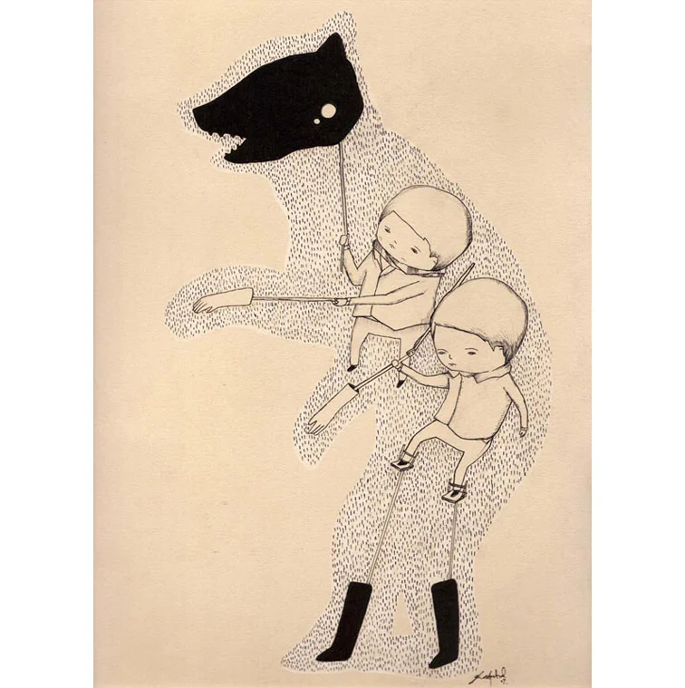 "Bear in Socks and Gloves" by  ghostpatrol