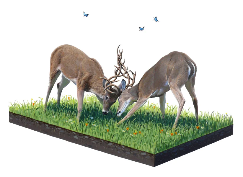 "Weaving" by  Josh Keyes