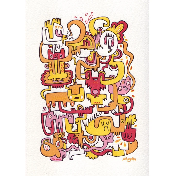 "Waggledance" by  Jon Burgerman