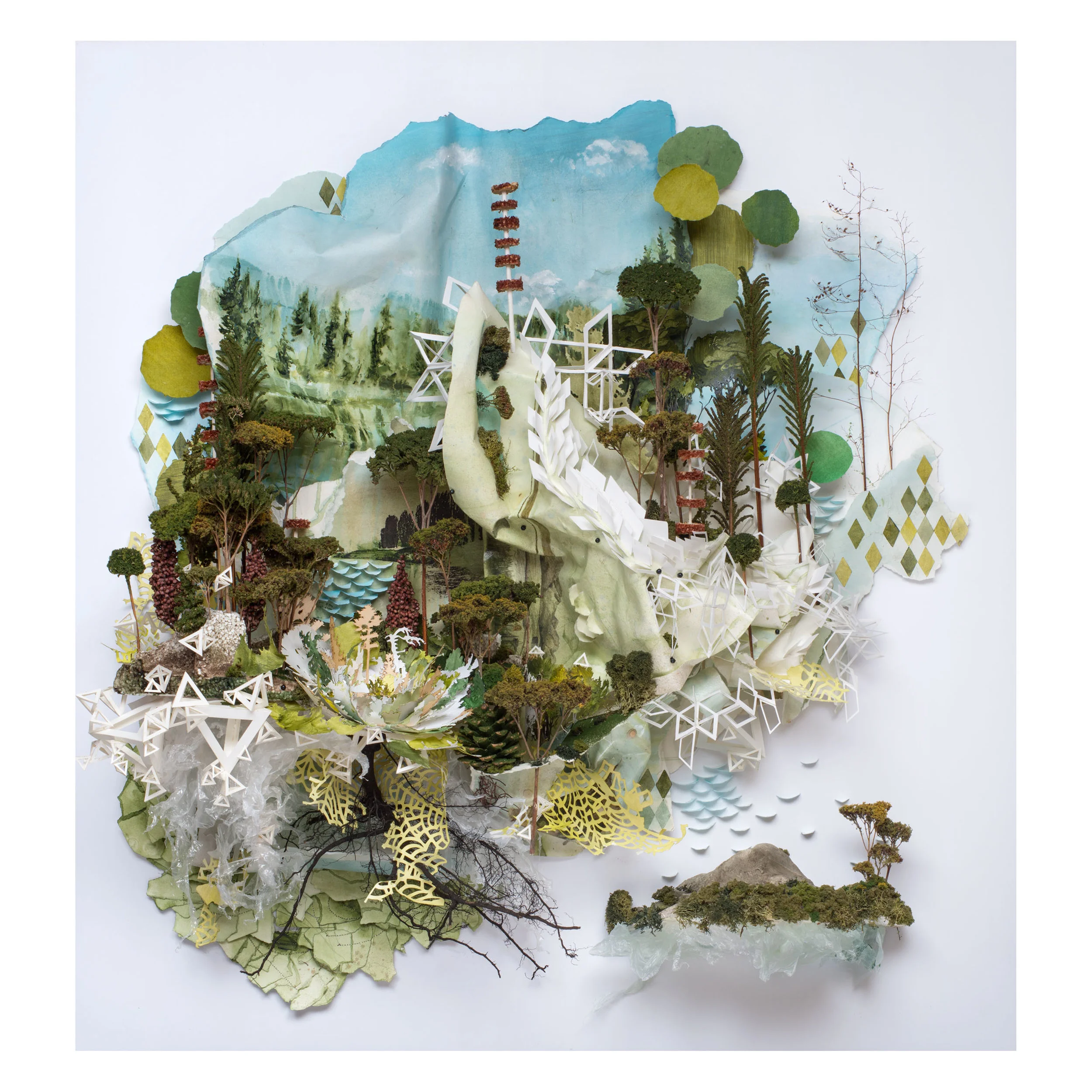 "Thin White Bend Through Treetop and Twisting" by Gregory Euclide