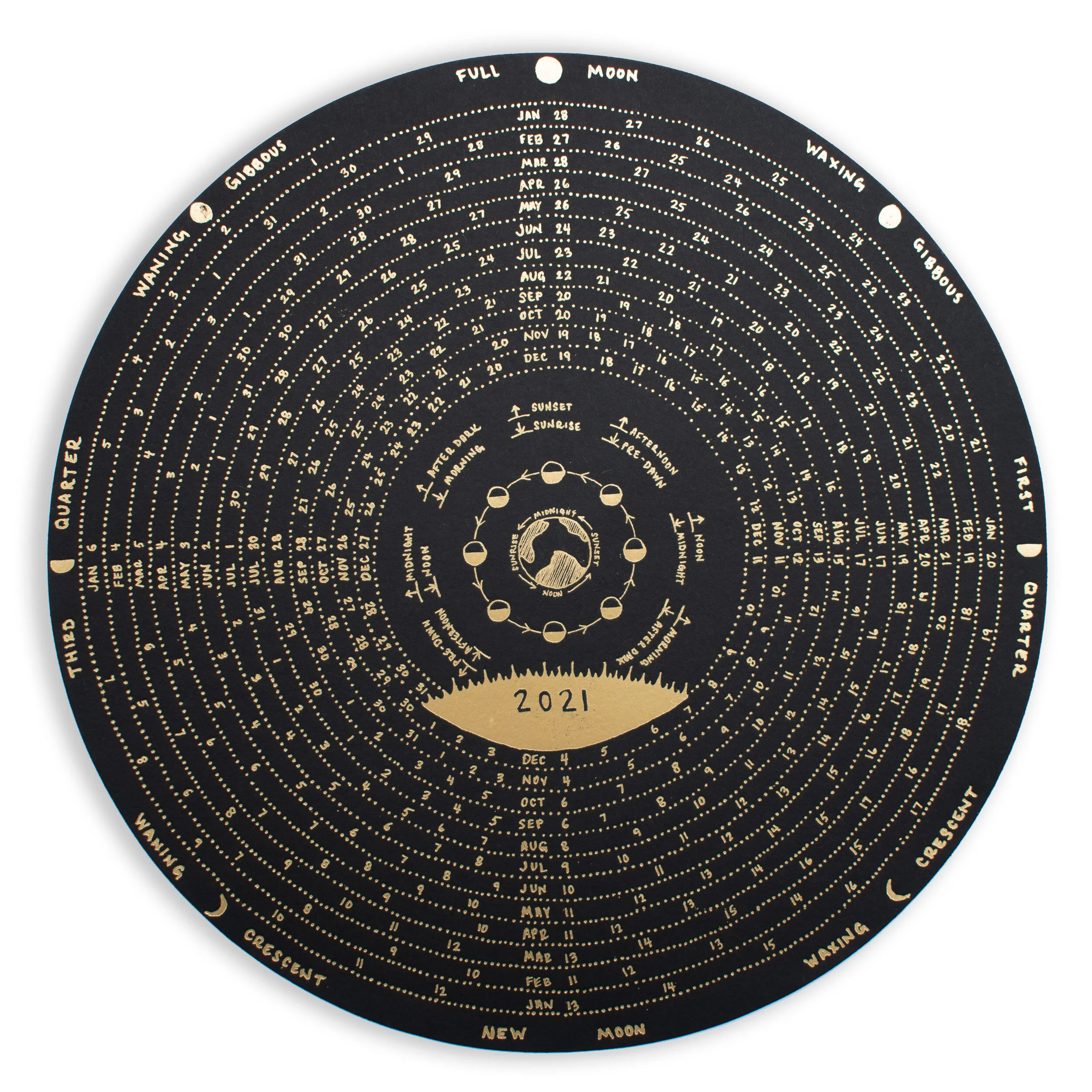 2021 Lunar Calendar by Hannah Mintz