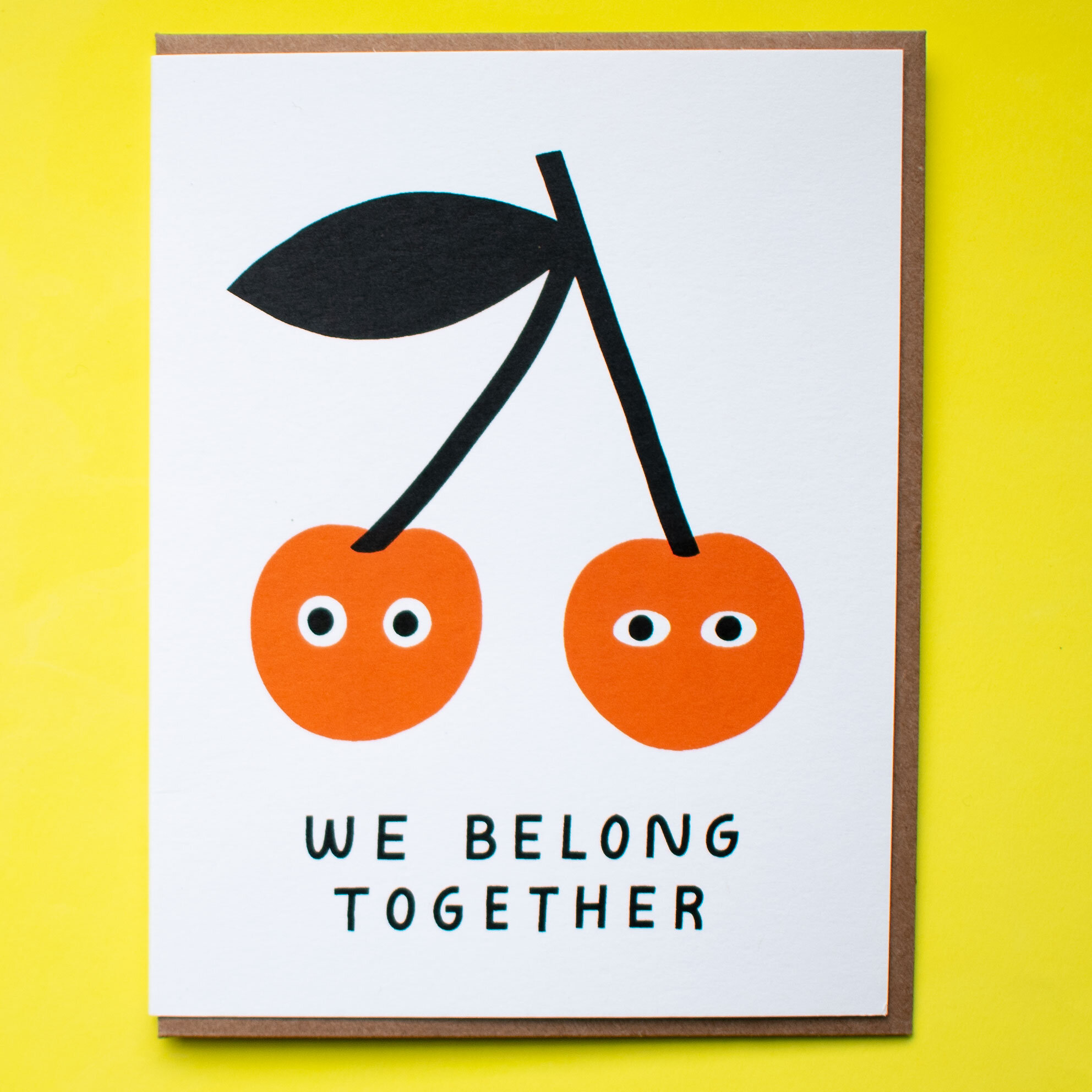 Belong Together Cherries Card by Worthwhile Paper