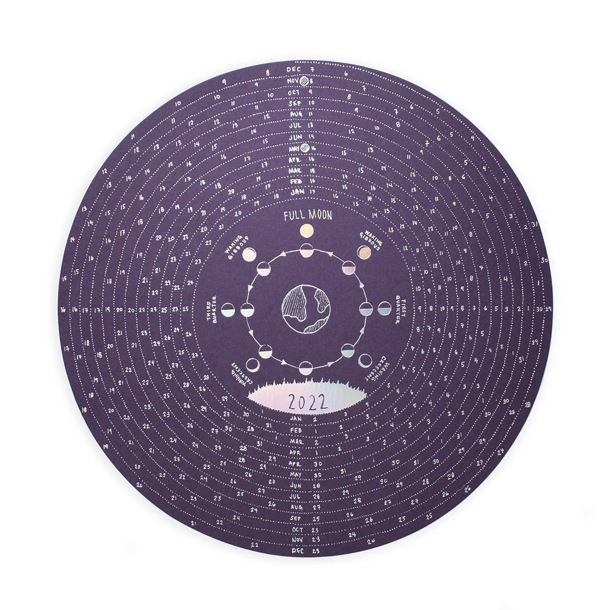 2022 Lunar Calendar by Hannah Mintz