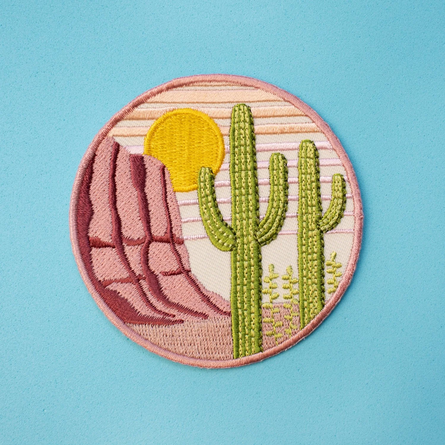 Saguaro Embroidered Patch by Lucky Horse Press
