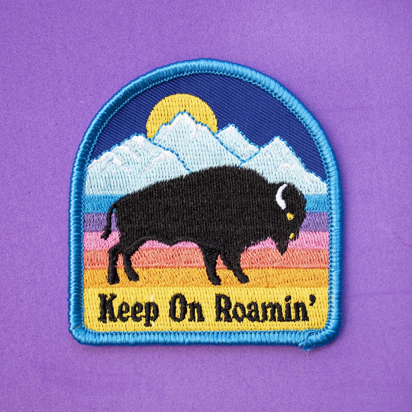 Bison Embroidered Patch by Lucky Horse Press