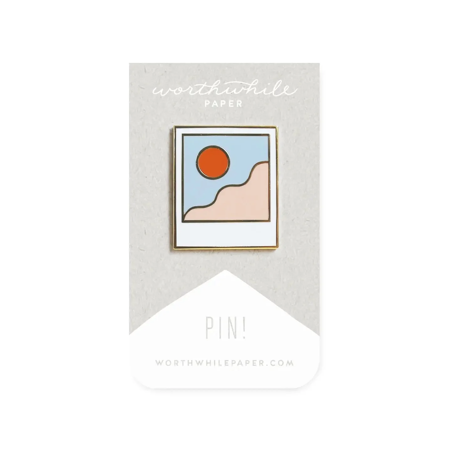 Minimal Landscape Enamel Pin