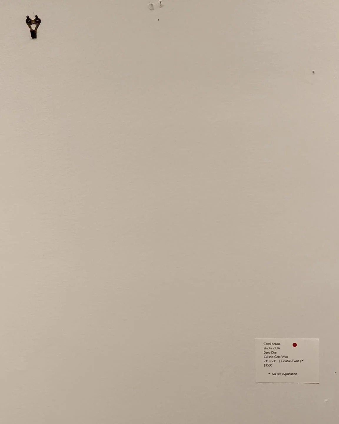 The best validation and artist can get!  Grateful for a fun and productive weekend at Winter Market.