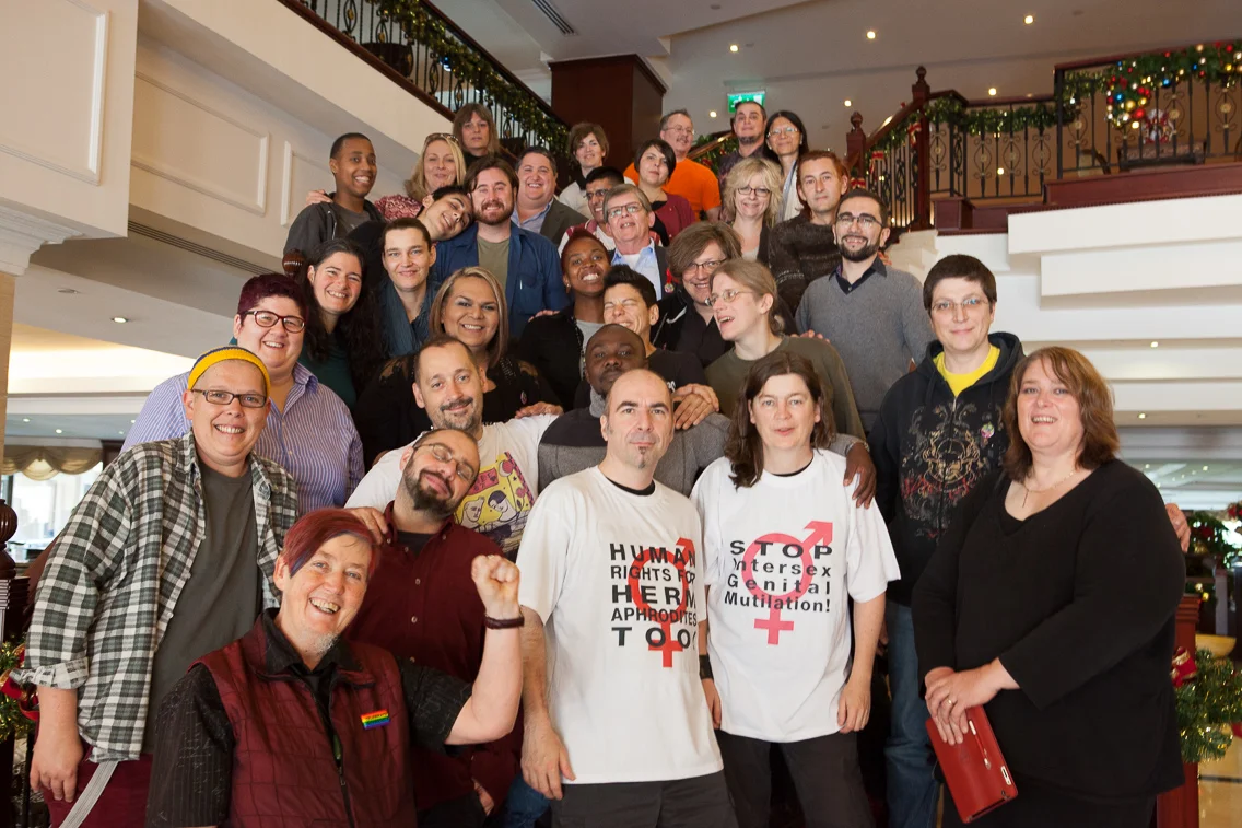 Participants at the third International Intersex Forum held in Malta, December 2013. Photo Credit: Organisation Intersex International Australia .
