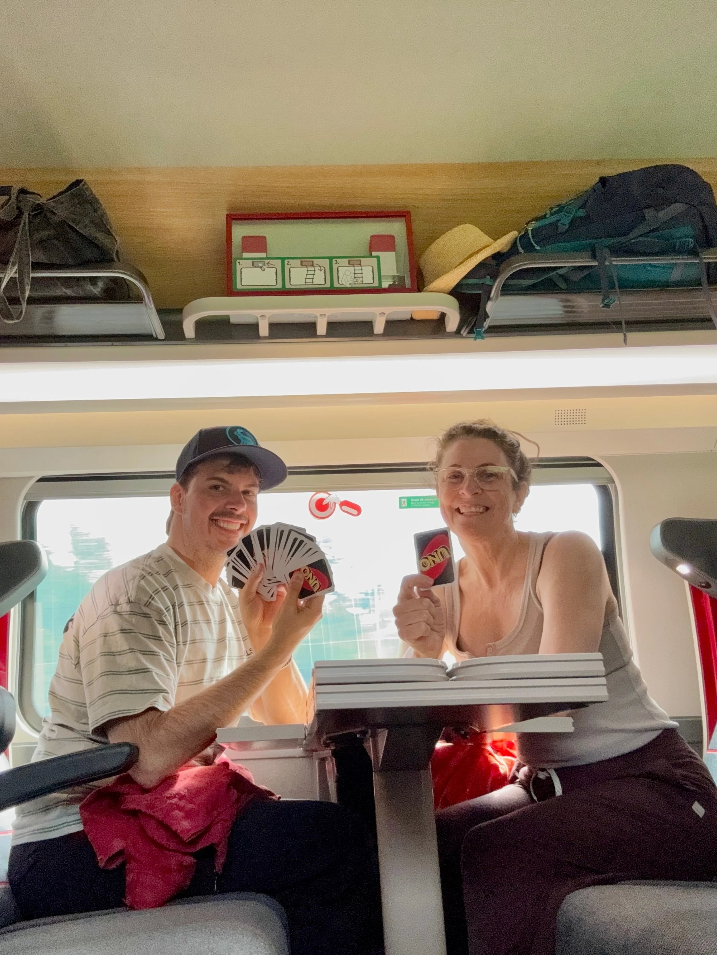 Post-retreat travel to Provence. 👯&zwj;♀️🌳
Passing time on the comfy train from Paris to Aix. #uno 🃏

Out standing in our field. 🪻#lavendar #dadjokes

📍L&rsquo;Isle-sur-la-Sorgue

Dog days of June in Aix-en-Provence.

Every street is a beautiful