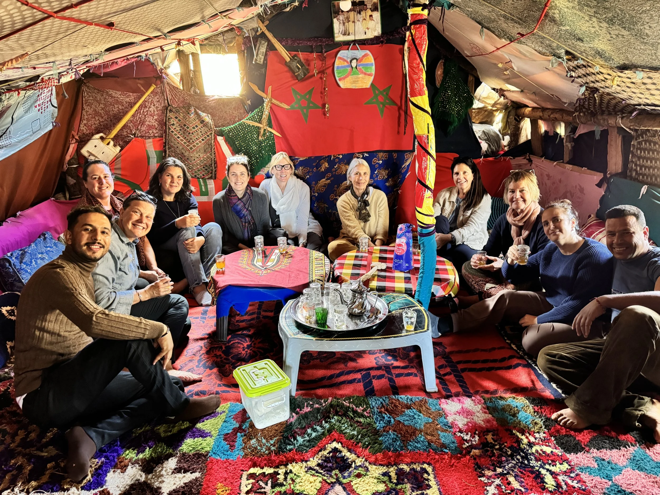 in a nomad tent, Morocco