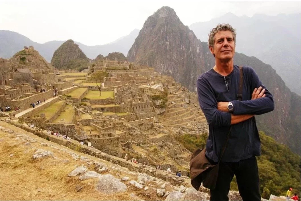 Anthony Bourdain at Machu Picchu