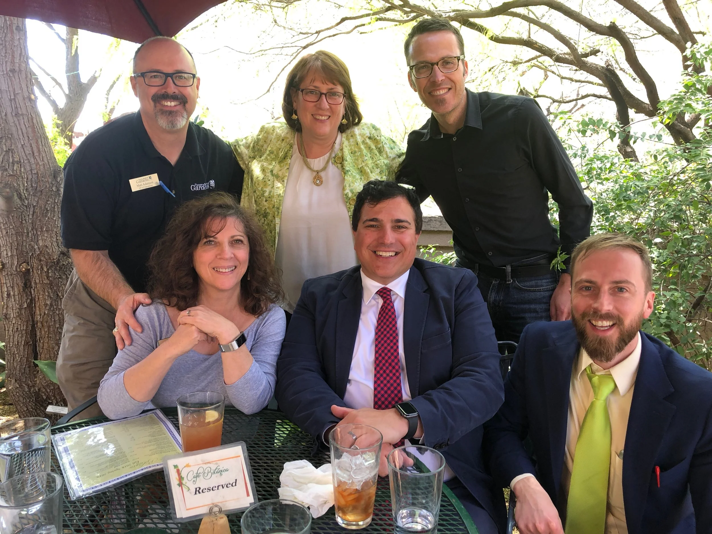 Front Row: Michelle Conklin, Executive Director; Michael Bongiorno, DesignGroup; Rob Thompson, Terra Design StudiosBack Row: Matt Adamson, Vice President of Operations; Cindy Tyler, Terra Design Studios; Grant Getz; Grant Getz Design