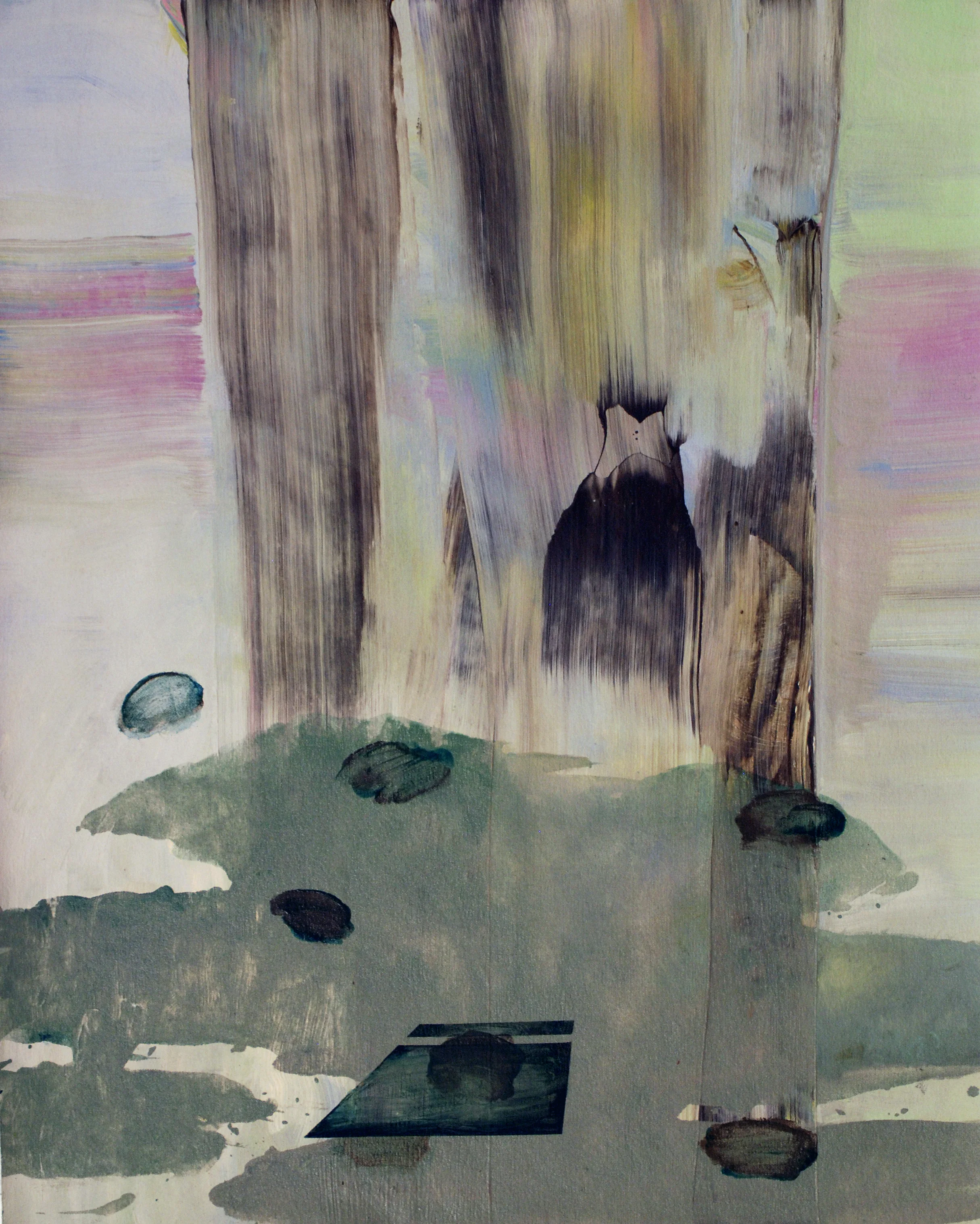 DOWNPOUR. Acrylic on canvas, 36 x 30 inches, 2014 (available)
