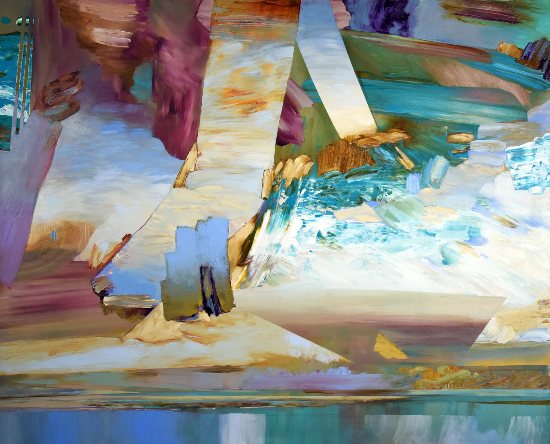 BEFORE EVENING. Acrylic on Canvas, 56 X 70 inches. 2016 (not available)