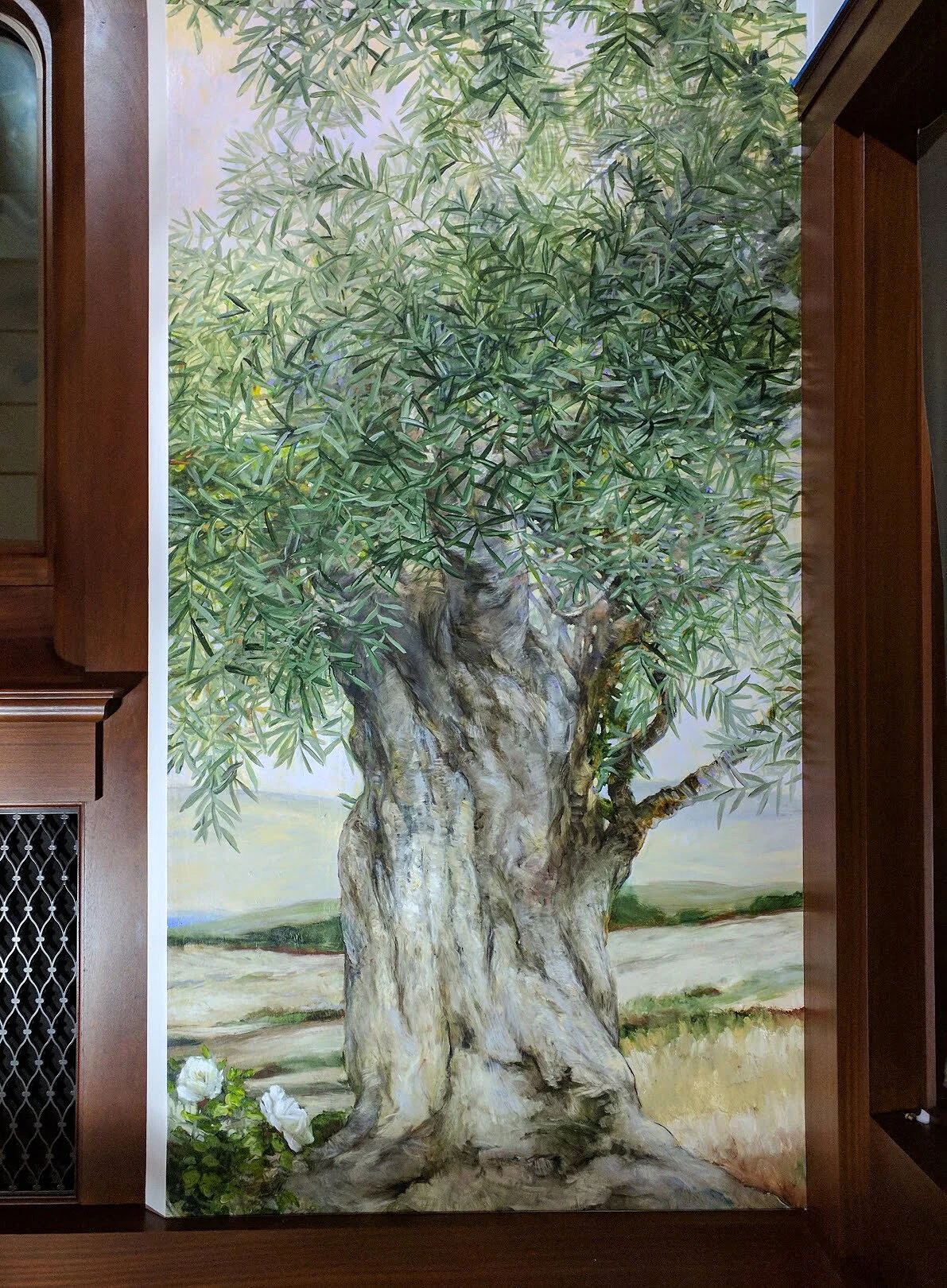 Olive Tree on the East Wall of the Mary Chapel