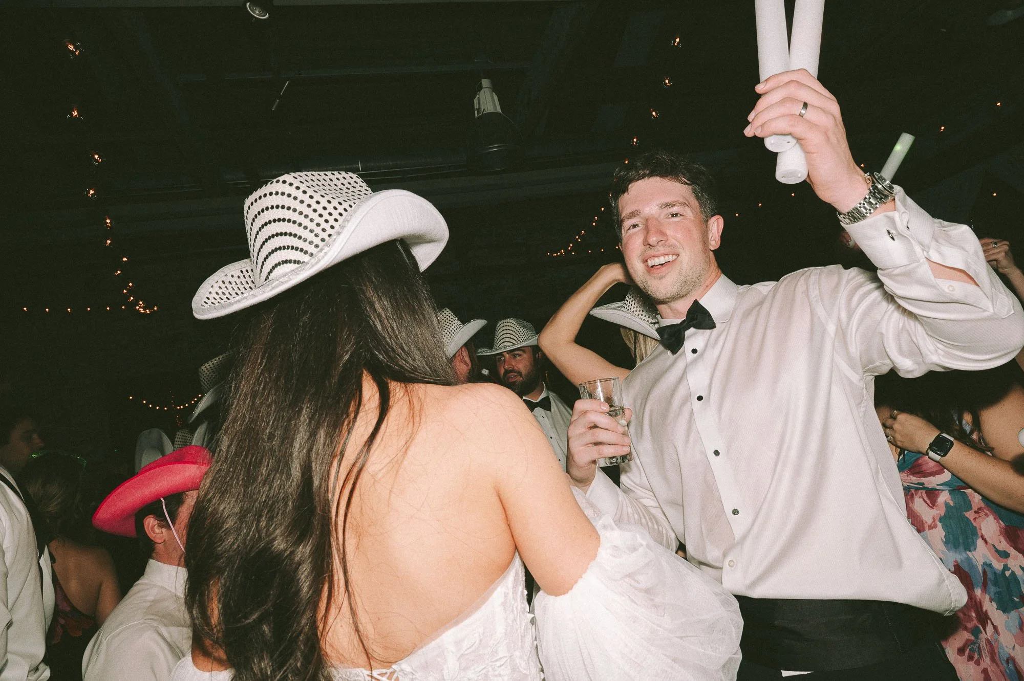 Wedding reception at Mt. Washington Mill Dye House in Baltimore, Maryland photographed by Liz Rachel wedding photographer