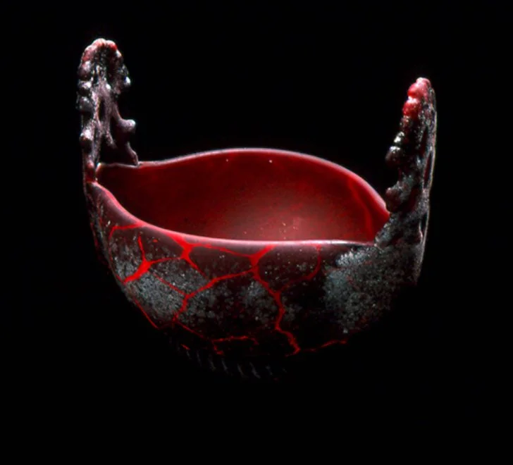 William Morris, Urn , Blown and Sculpted Glass, 8 × 9 × 7” $26,000