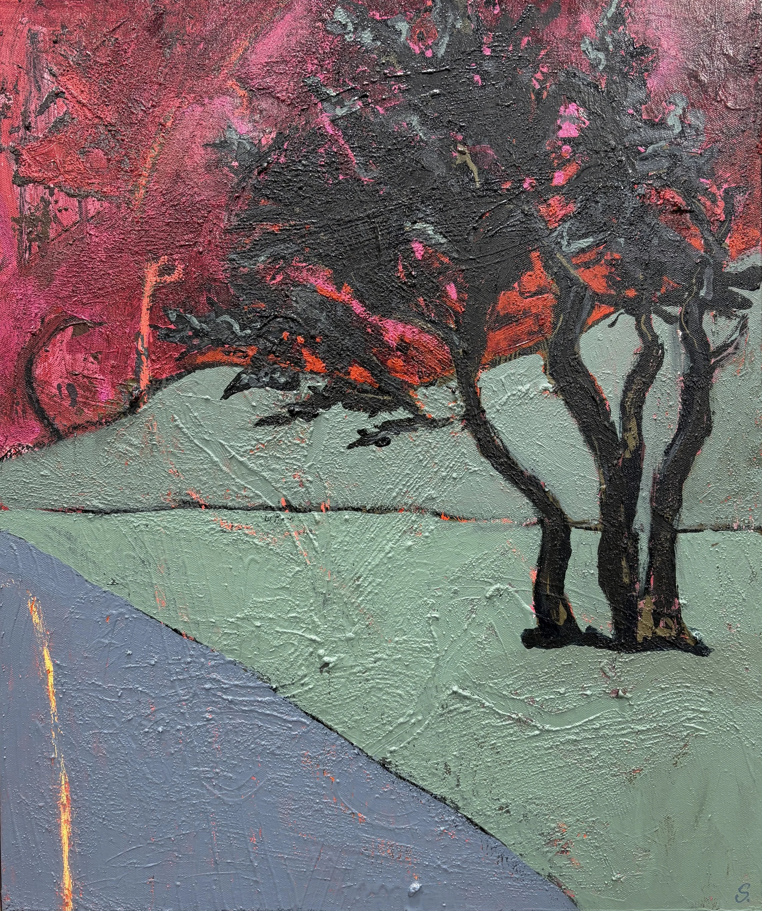   Put Your Root Down, Sweetie Pie , Acrylic and Mixed Media on Canvas, 24 × 20 × 2.5”  $550 