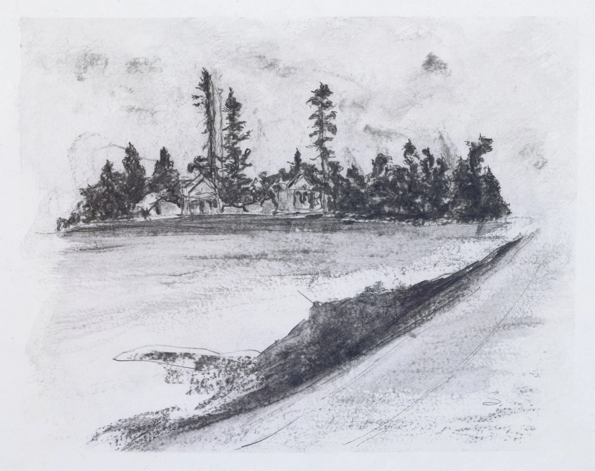   Settle Down , Giclée Print on Hahnemühle Etching Paper, 14 × 18” Framed: 21 × 24”  $600 