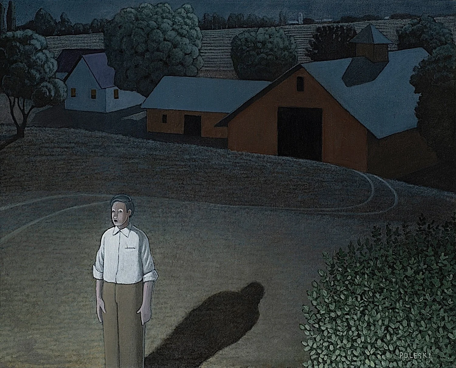   witness - david poleski , 2026, oil on canvas, 24” x 30” $3,700 
