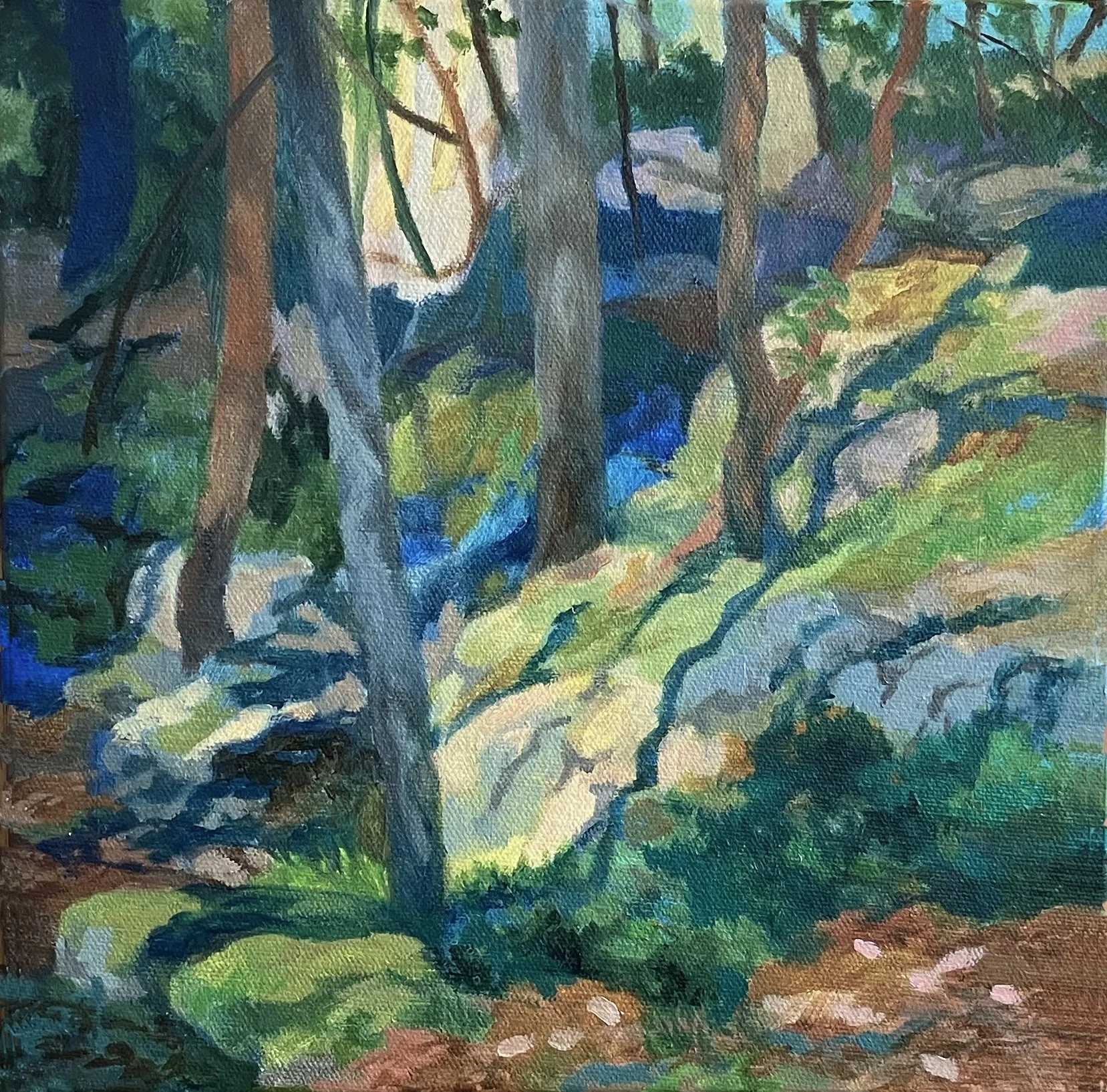   Salt Spring Island , Suzanne Brooker,  Oil on Canvas, 10” x  10” $1,000 