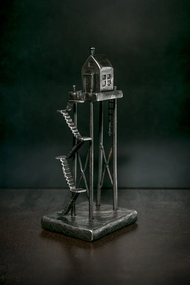   WellFleet House , Patrick Maher,  Forged Steel, 9.75” x 3.5” x 4.25” $1,150 