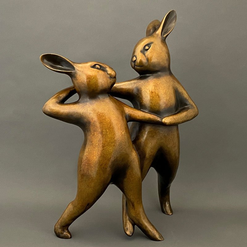   I Burn For You , Georgia Gerber,  Bronze Sculpture, 23” x  16” x 7” $6,200 
