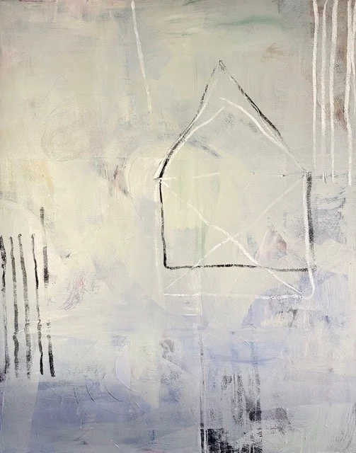   Chestnut Street - Sherrie Newman , 2024, acrylic and mixed media on canvas, 60” x 48” $3,300 