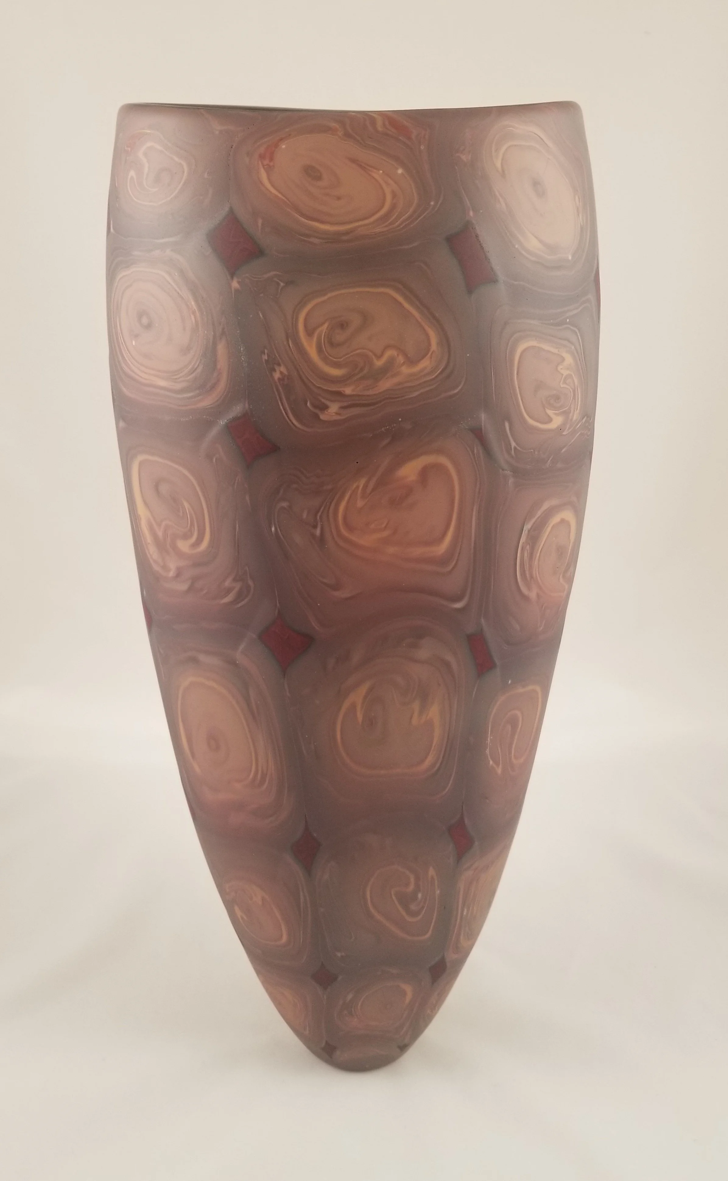   Vaso #2 , Paul Cunningham, blown glass, 19.5” x 7.5” x 6.5” $3,000 