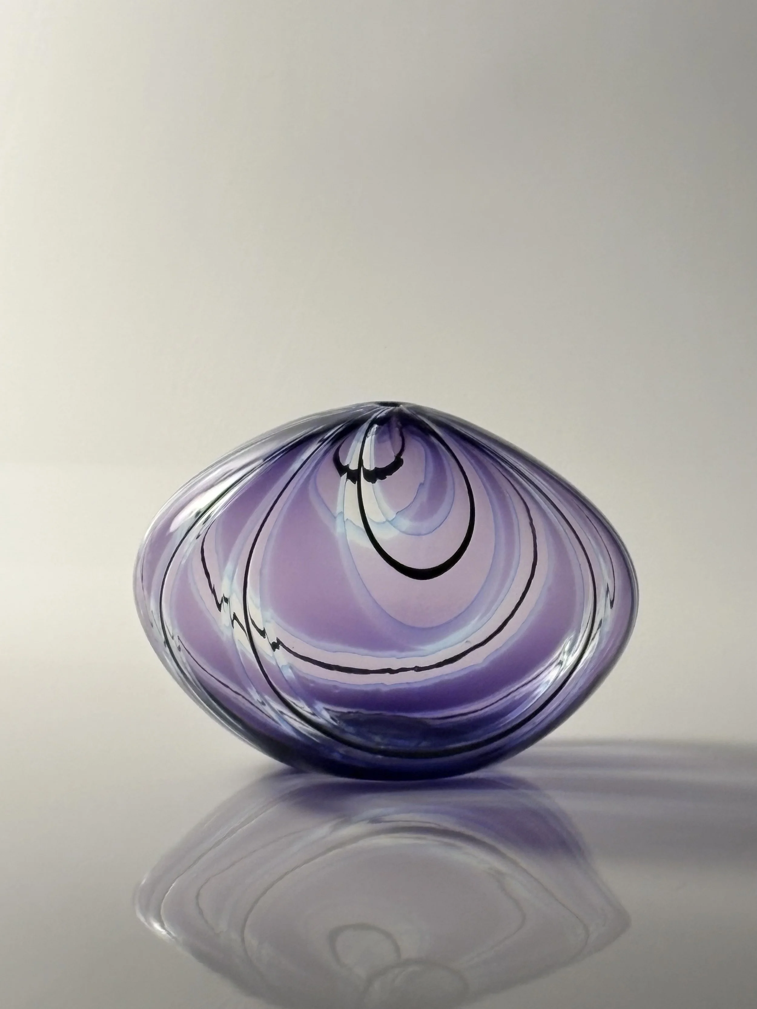   Amethyst Pod , Mikey Cozza,  Blown Glass, 10” x  7” $900 