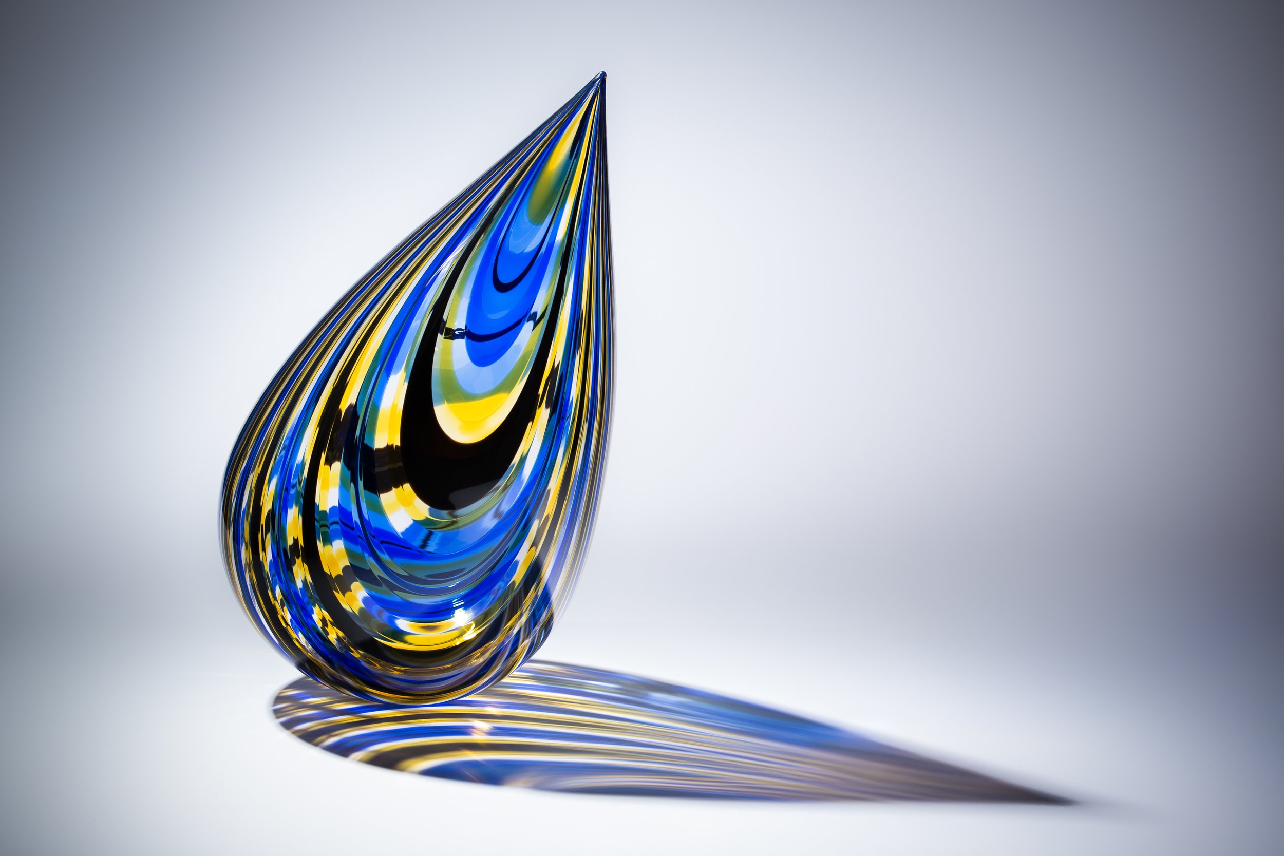  Topaz Drop , Mikey Cozza,  Blown Glass, 10” x  7”  $900 