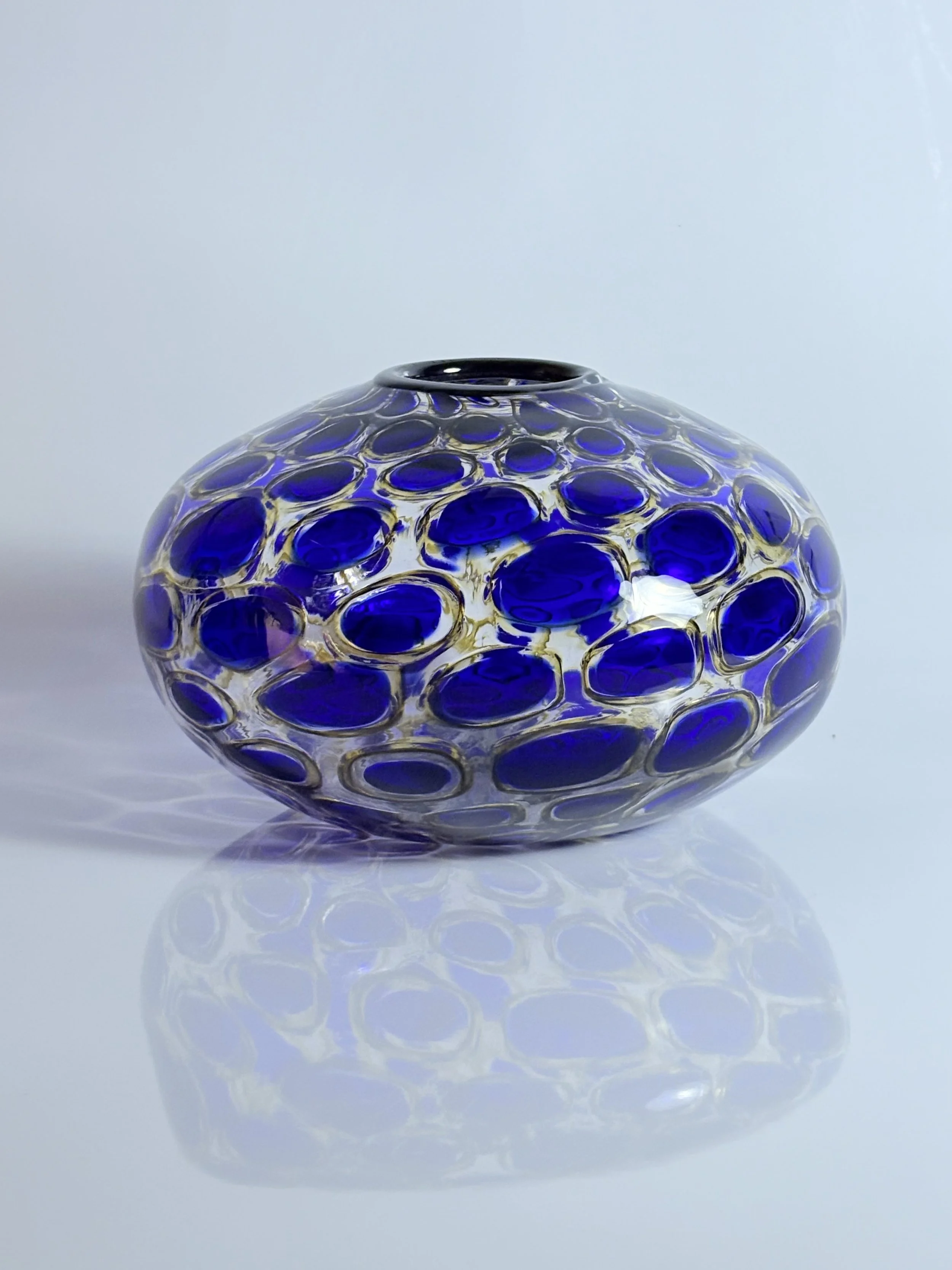   Cobalt Urchin , Mikey Cozza,  Blown Glass, 12” x  8”  $1400 