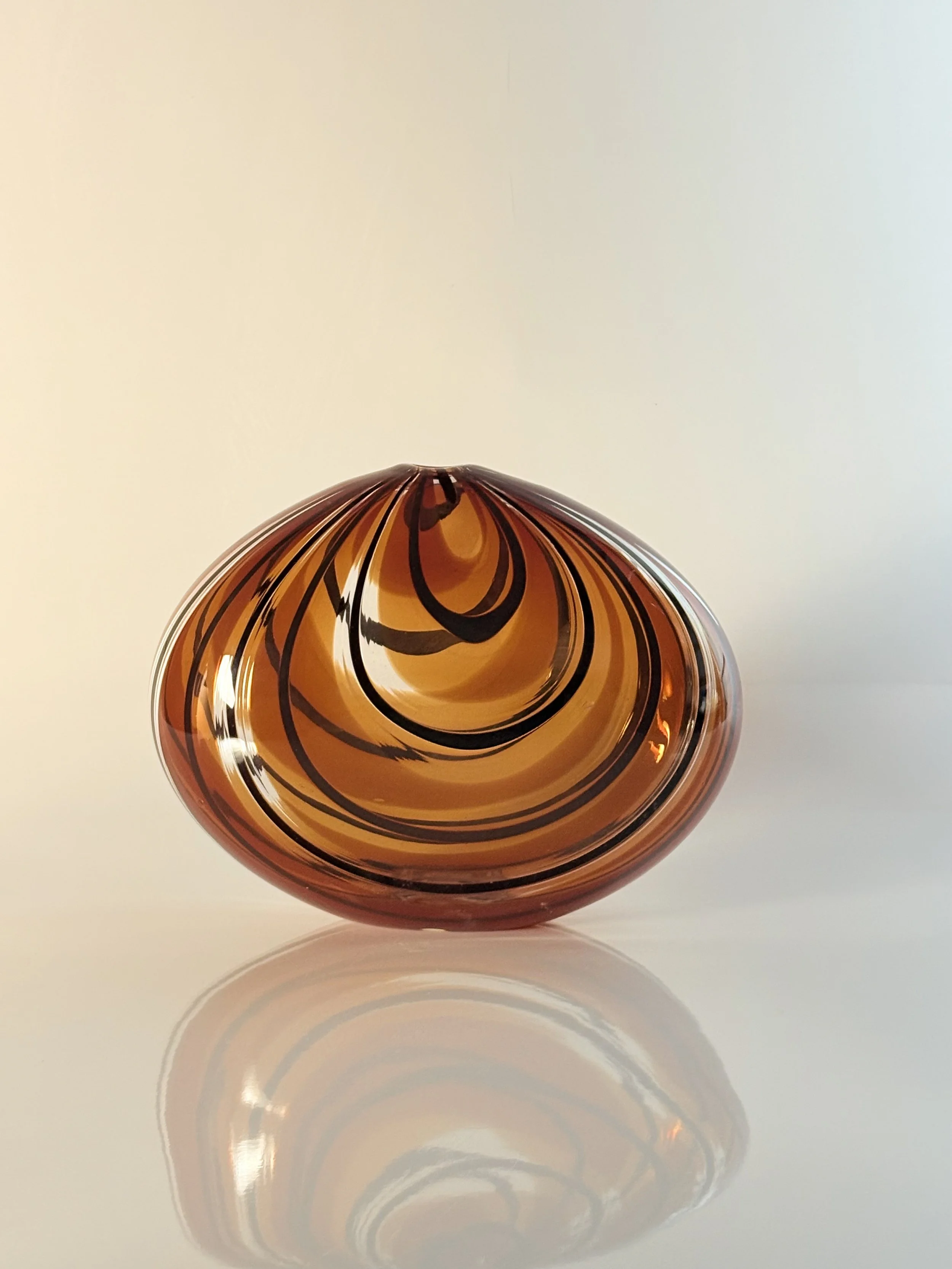  Sienna Pod , Mikey Cozza,  Blown Glass, 11” x  8.5” x 5”  $1300 
