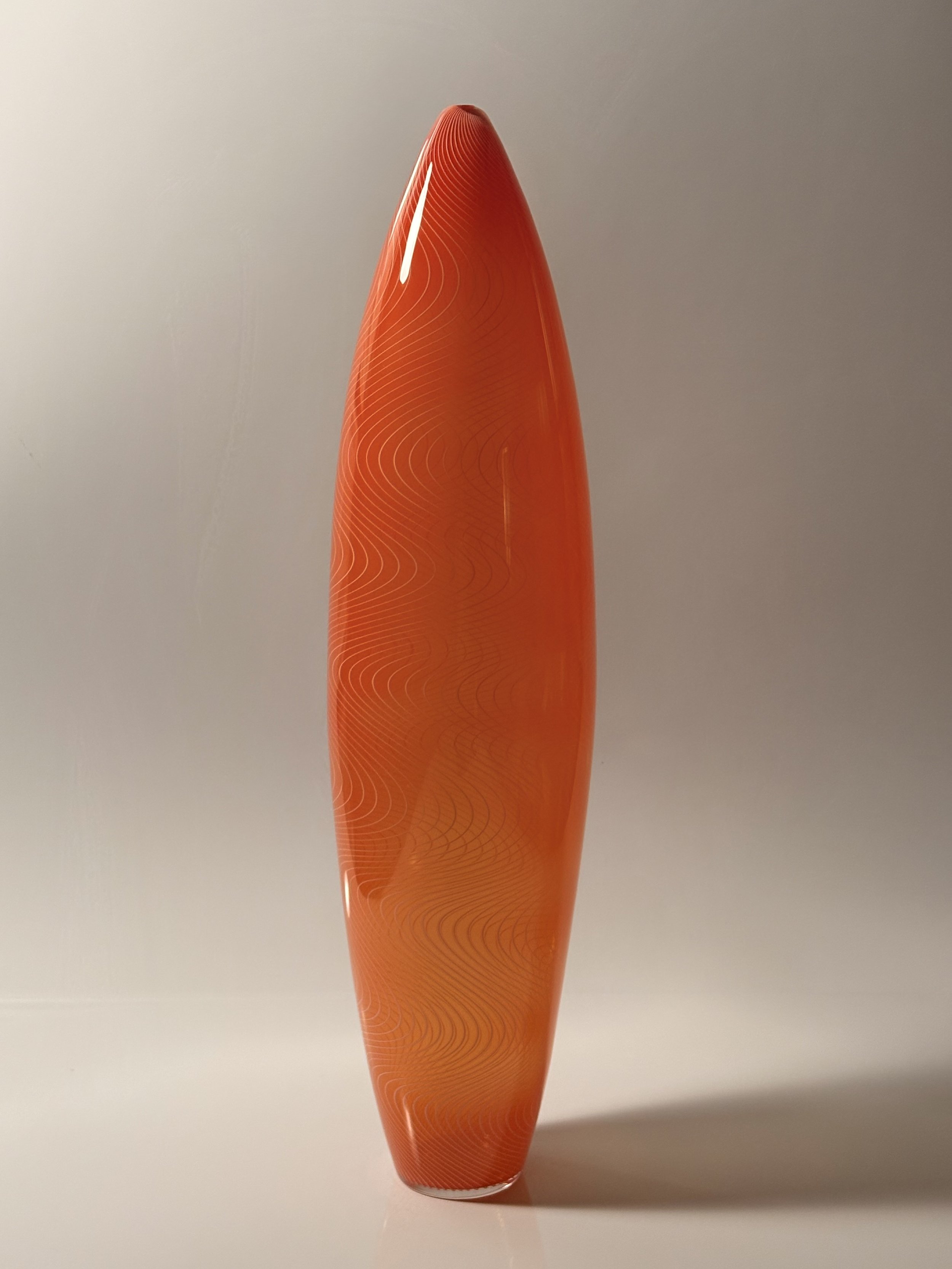   Tangerine Water , Mikey Cozza,  Blown Glass, 32” x  8” $6000 