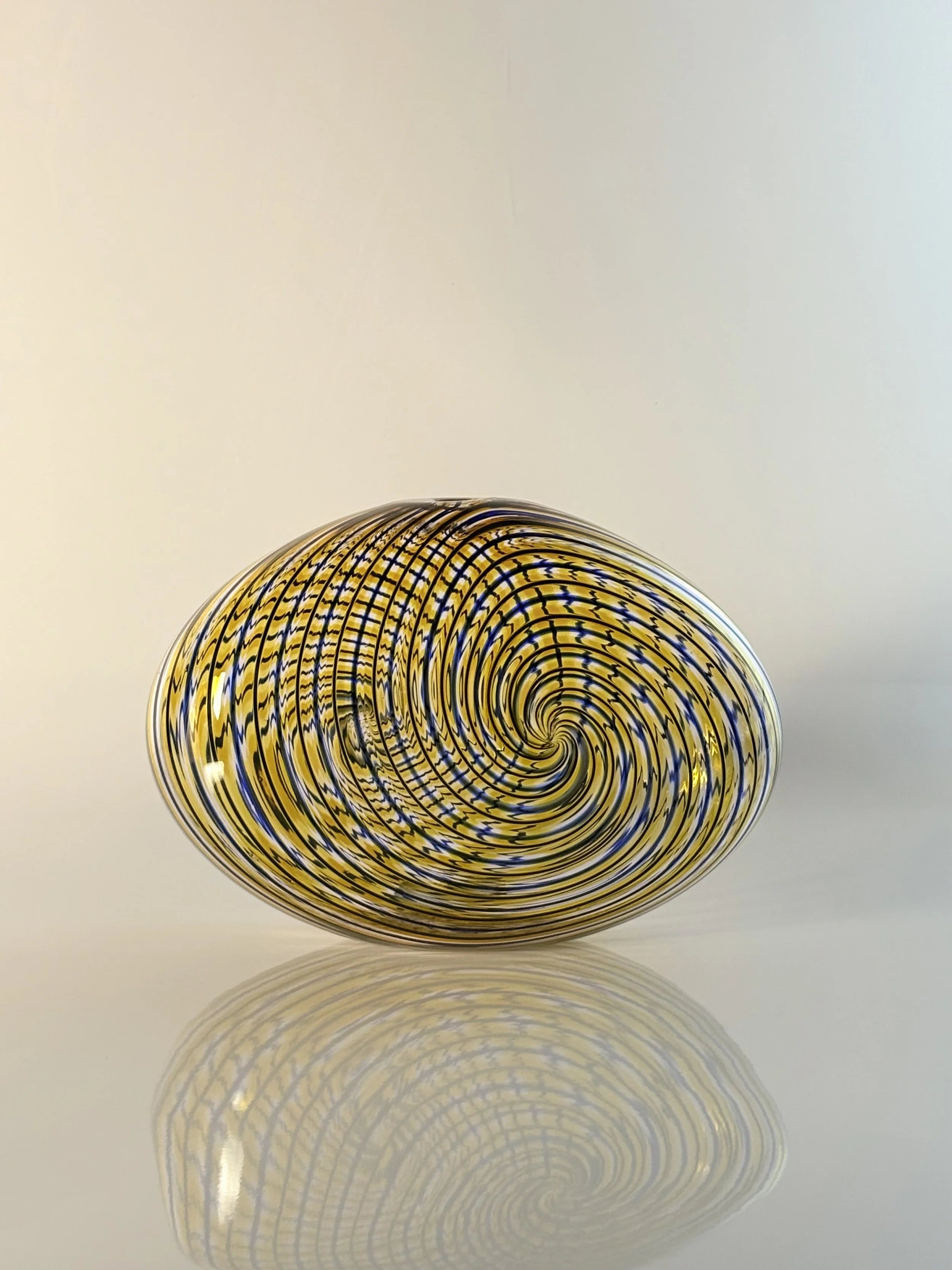  Topaz Blue Pod , Mikey Cozza,  Blown Glass, 12” x  8.5” x 4”  $1500 