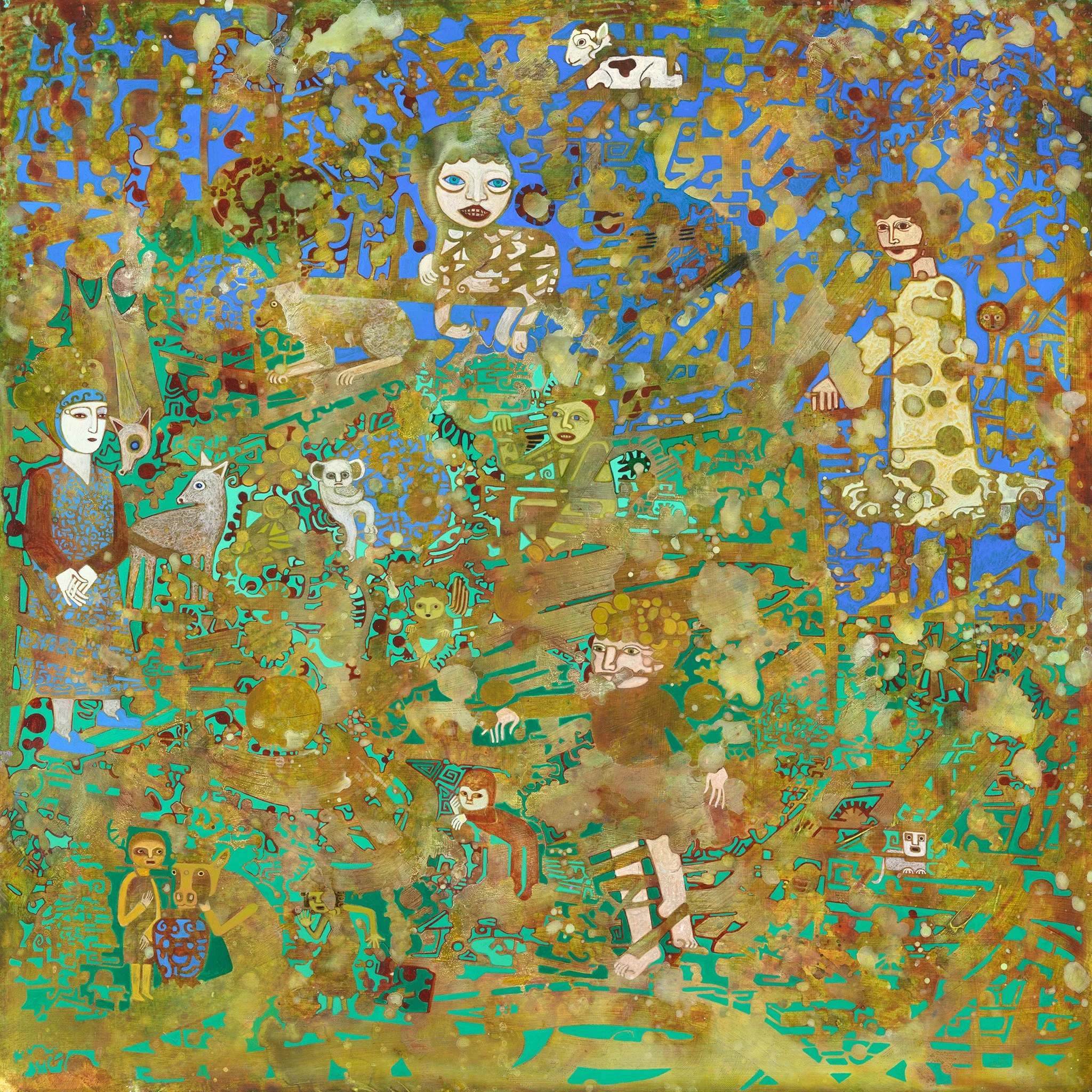   Spellbound,  Cathie Joy Young,  Acrylic on Wood Panel,  20 × 20 × 2”  $2,600 