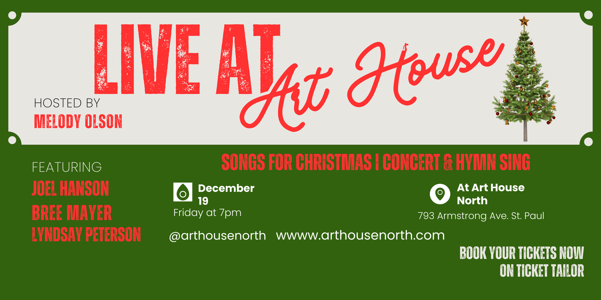 Live at Art House  Live at Art House: Songs for Christmas Concert &amp; Hymn Sing