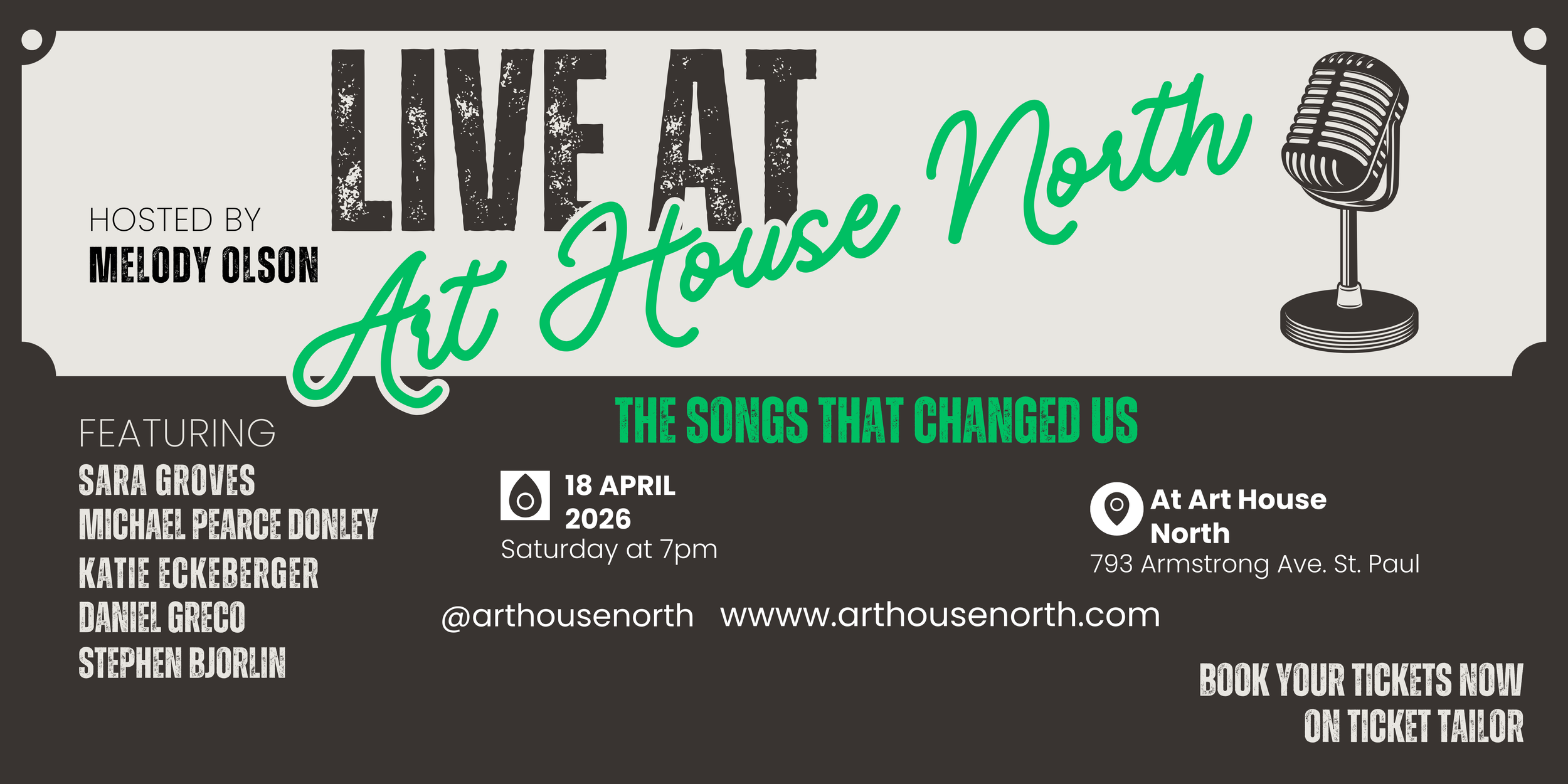 Live at Art House North- April 18