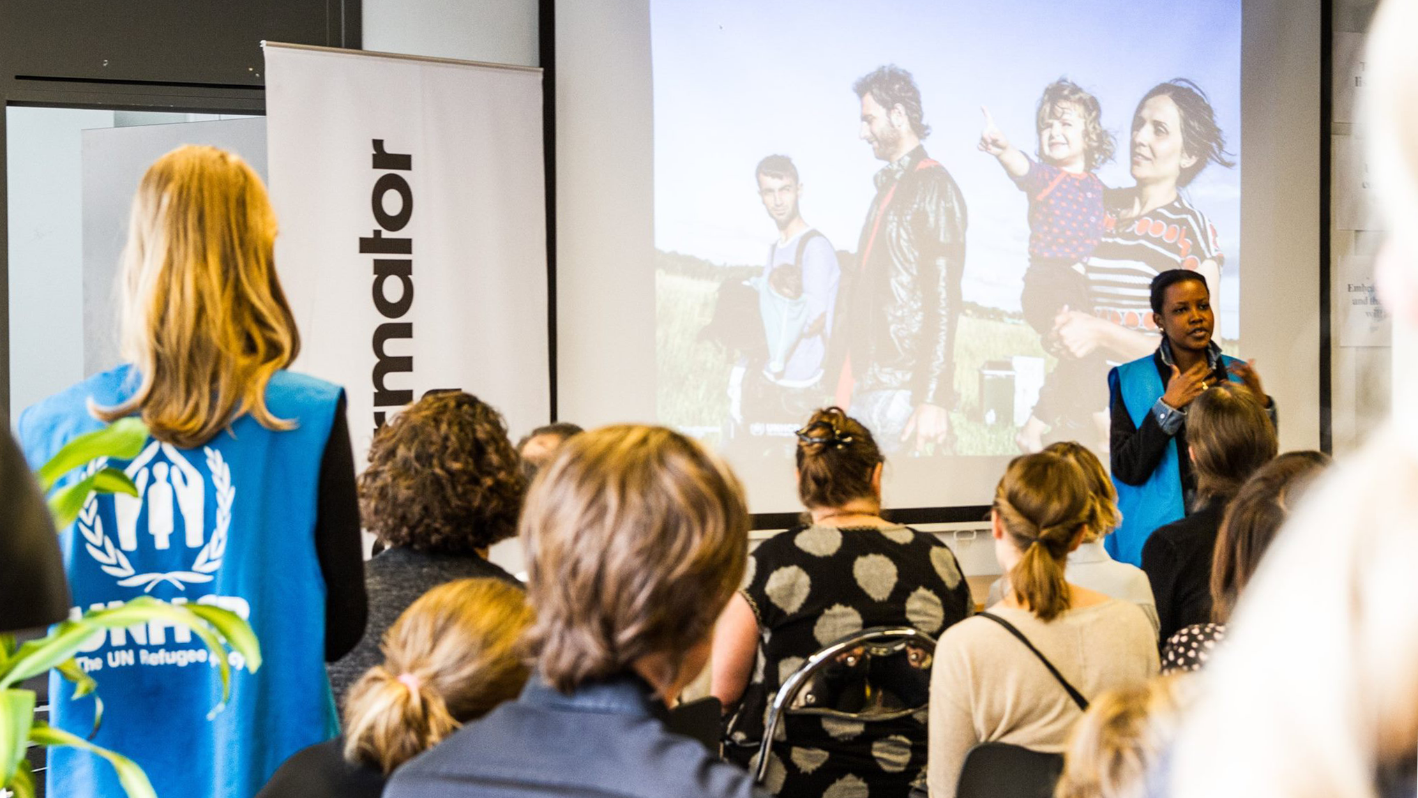 Photo courtesy of Transformator Design , a Stockholm-based service design agency that organized the What Design Can Do + UNHCR workshop in 2016.