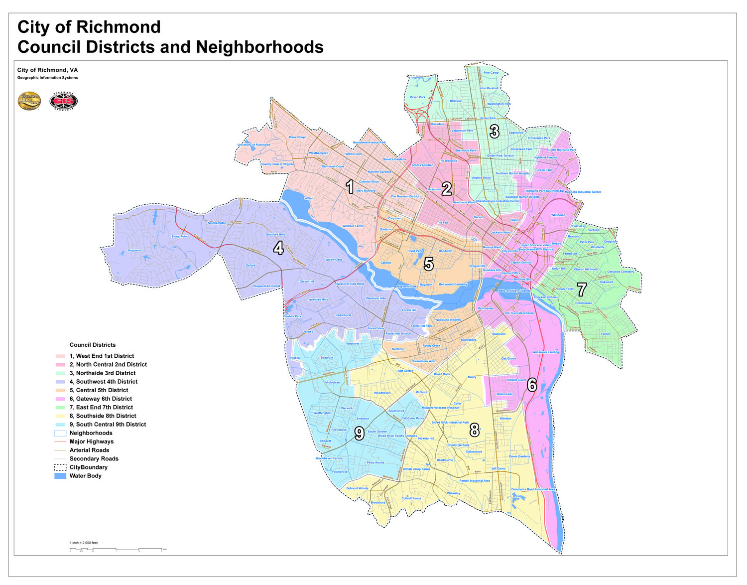 richmond city council district map City Information Rich Life In Richmond Virginia richmond city council district map