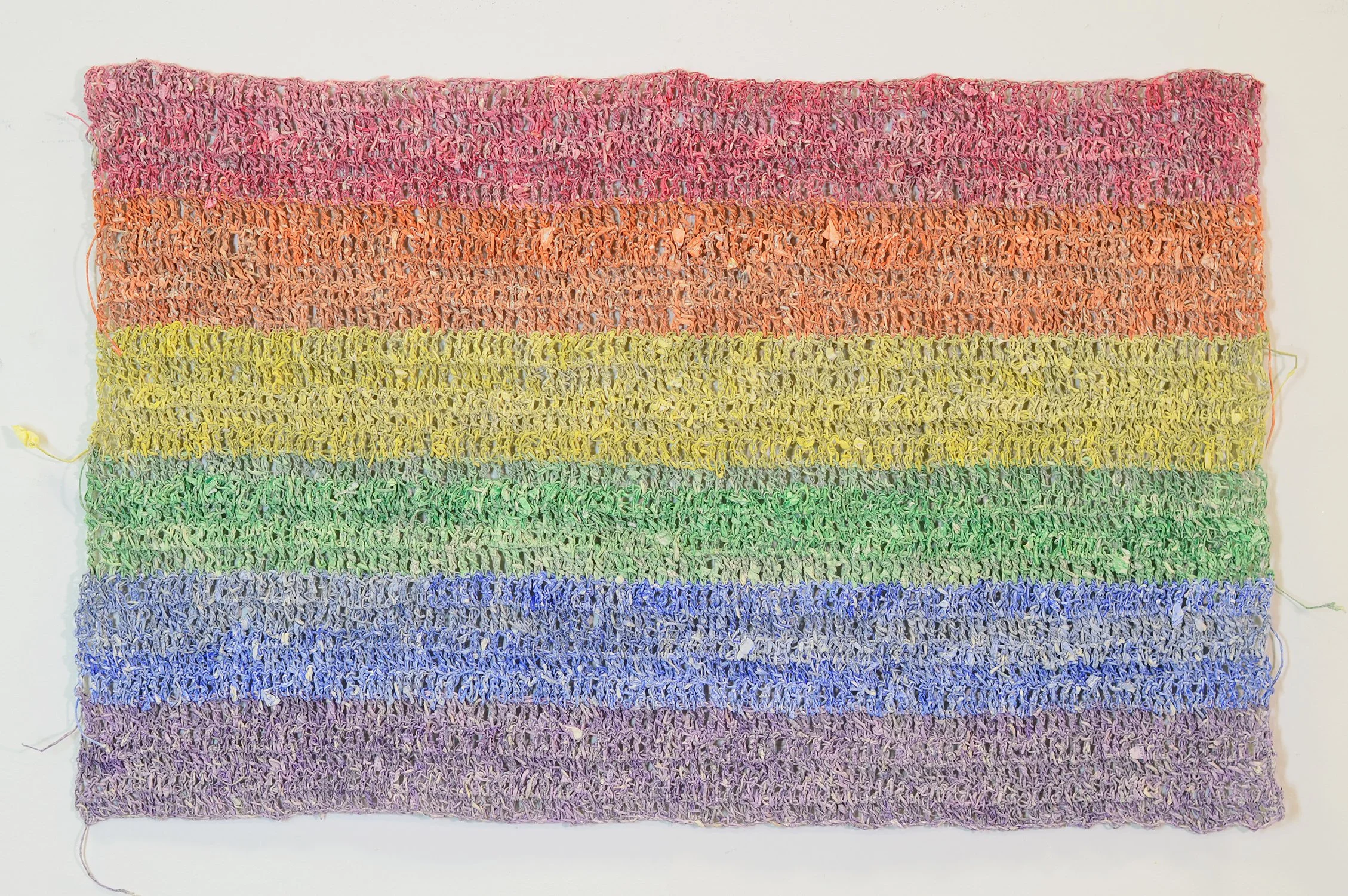    Where There Is Love  , 2025  Crocheted paper from constitutional law treatise  31.25 × 45.75 inches (framed)  Available, inquire  here  