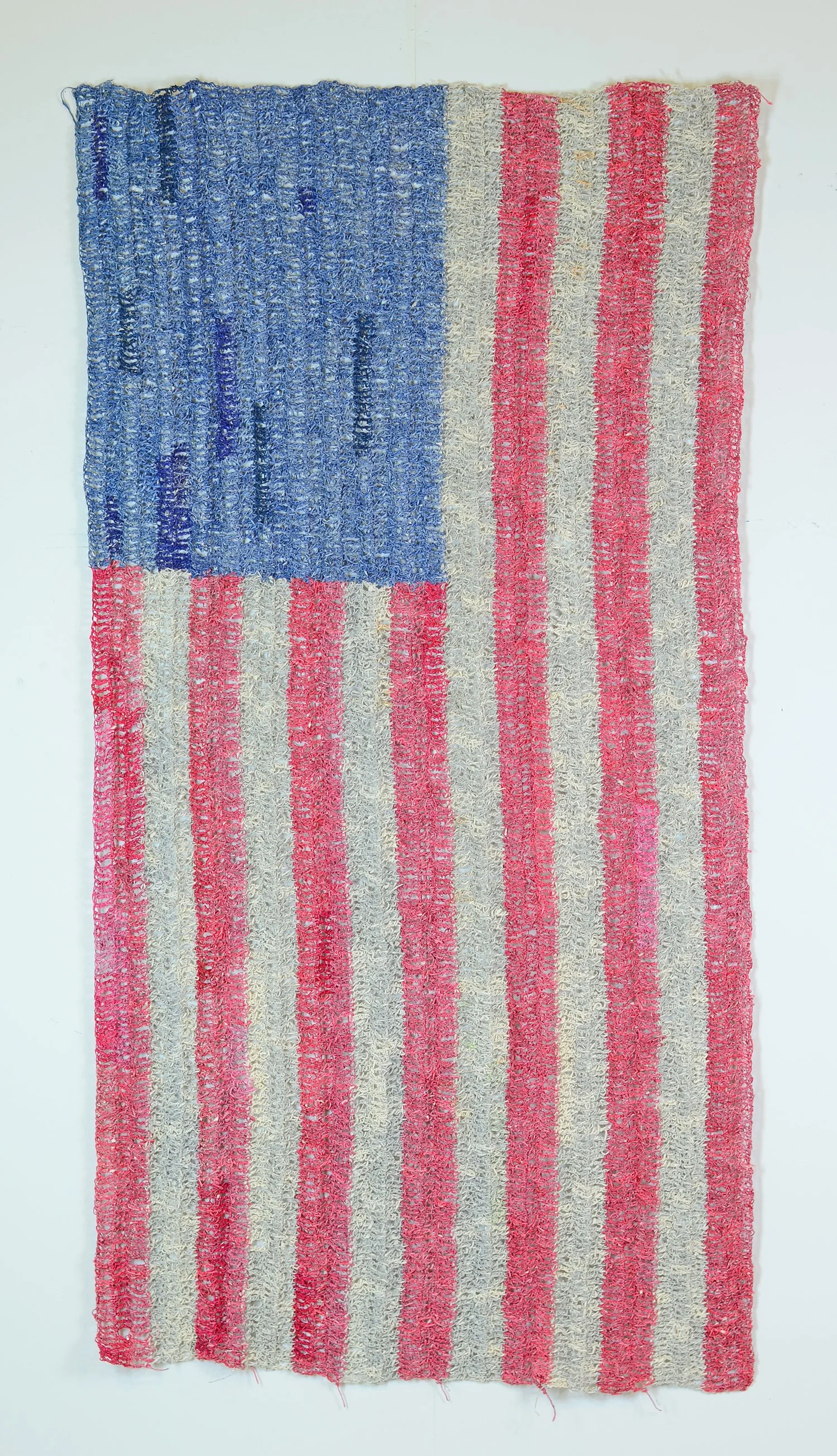    Nation of Laws  , 2023  Crocheted paper from pages of constitutional law treatise (1.13 miles of paper thread made and used)  77 x 45 inches (framed)  SOLD 
