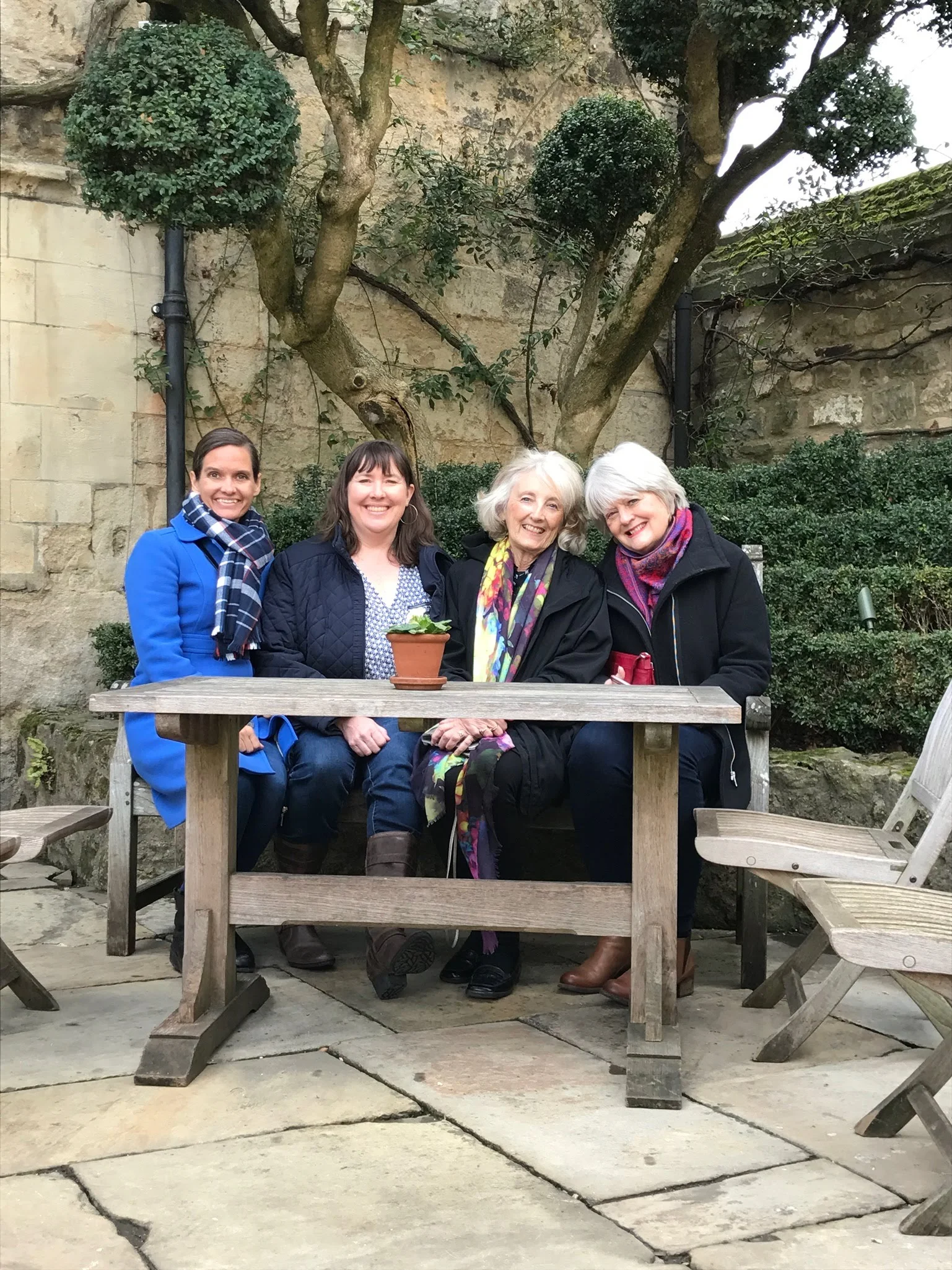At the Old Parsonage for birthday tea time.