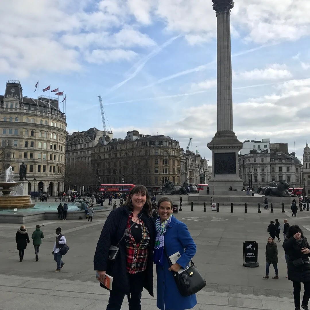 Trafalgar Square - see the giant lions? Amazing.