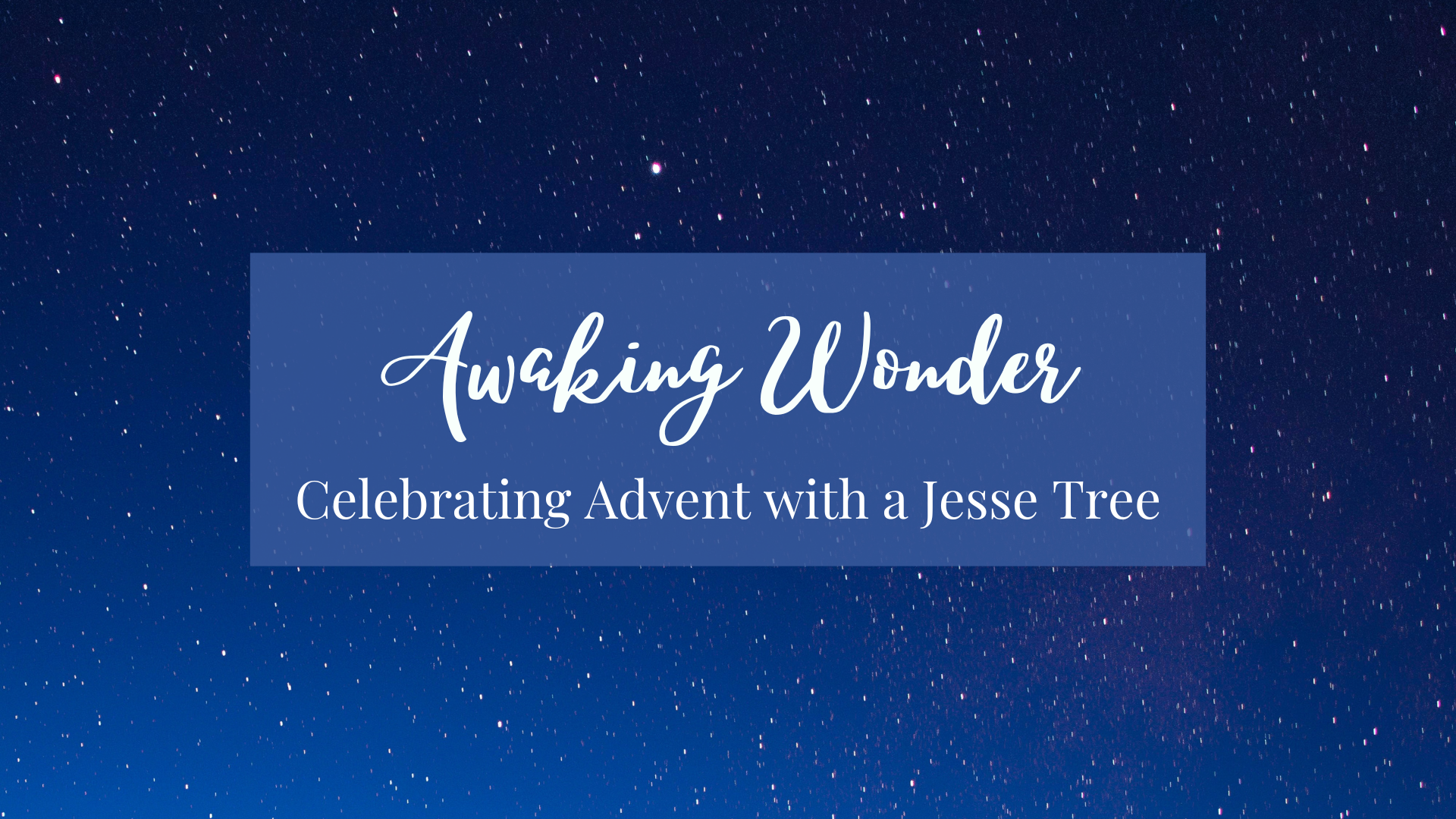 Awaking Wonder Unit: Celebrating Advent with a Jesse Tree