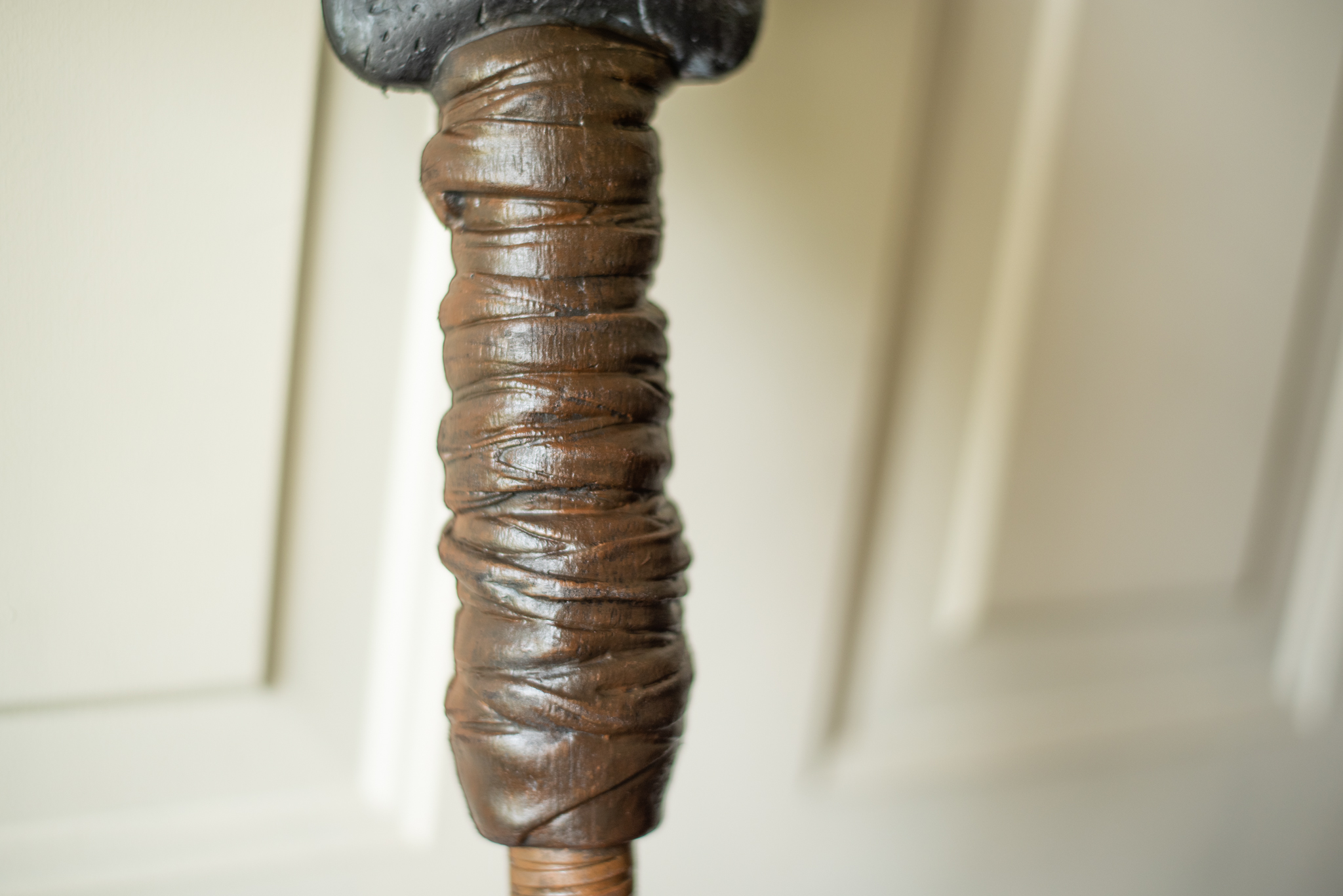Spear Wrap with Brown Dry Brushed On