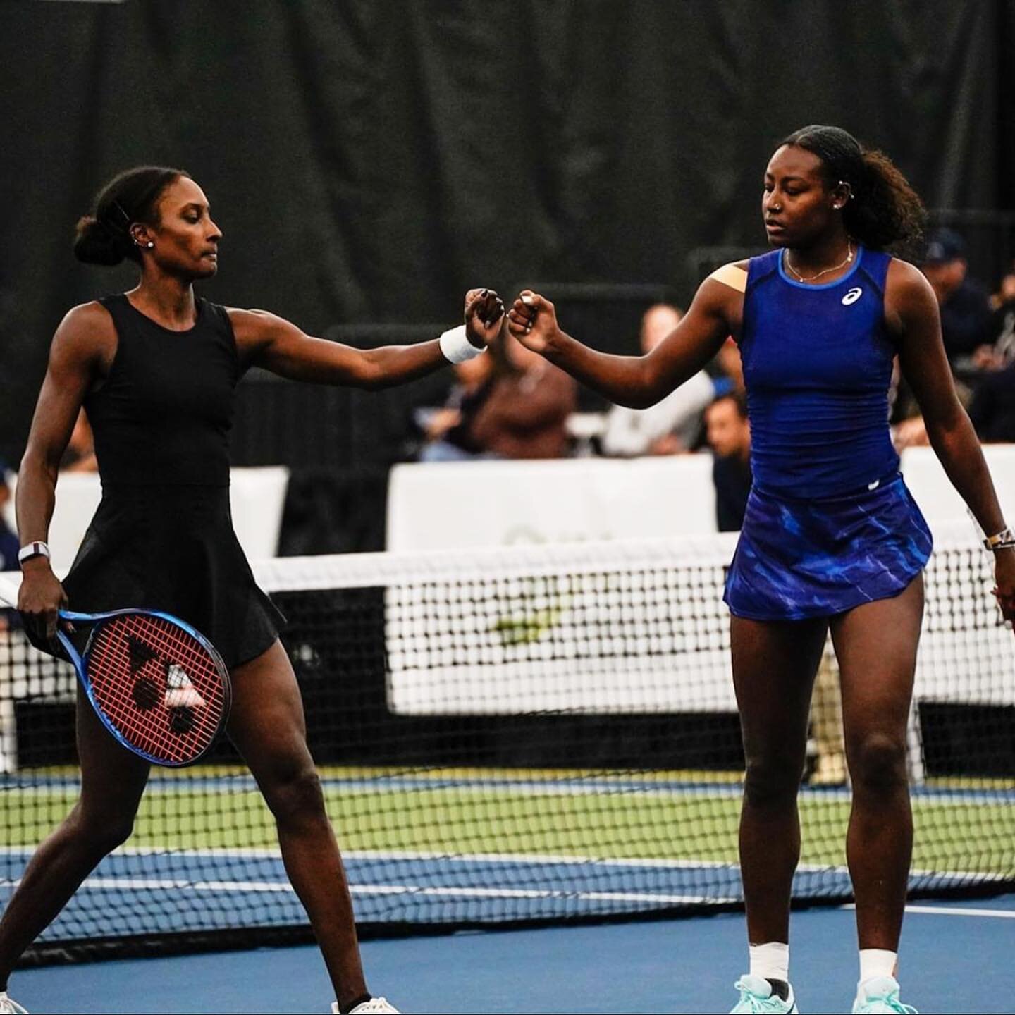 To wrap up a full day of Tennis Asia Muhammad and Alycia Parks fought a tough match against Ashlyn Krueger and Robin Montgomery. Muhammad/Parks came out victorious going 3-6, 6-1 and 10-8. The pair will be moving on to the doubles final! 

Don't miss