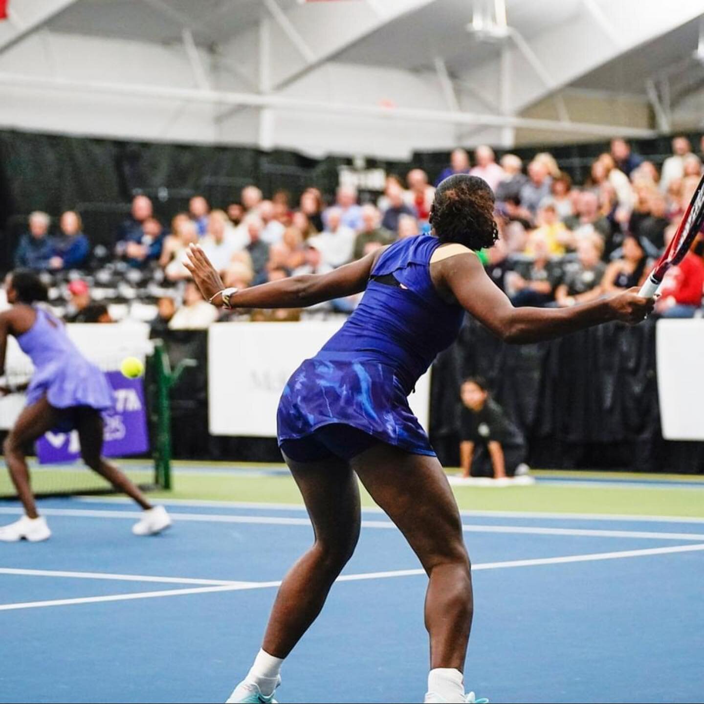 Introducing your 2022 Dow Tennis Classic Doubles Champions Asia Muhammad and Alycia Parks! Muhammad/Parks went 6-2 and 6-3 against Anna-Lena Friedsam and Nadiia Kichenok. 

Tomorrow is the last day of the 34th annual Dow Tennis Classic. Come out and 